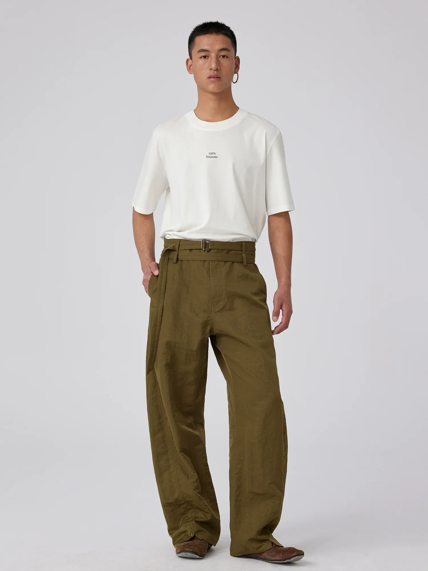 100% Polyester Micro-Print Tee - Image 2