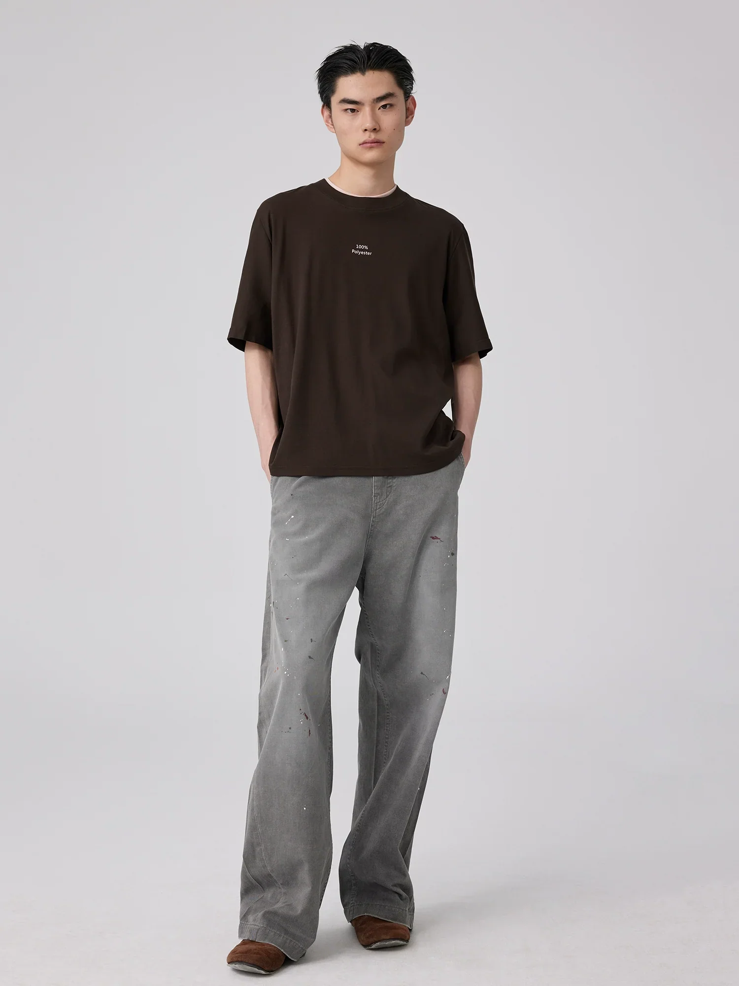 100% Polyester Micro-Print Tee - Image 4