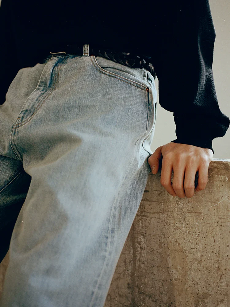 12.3oz Selvedge Loose Straight Jeans - Image 4
