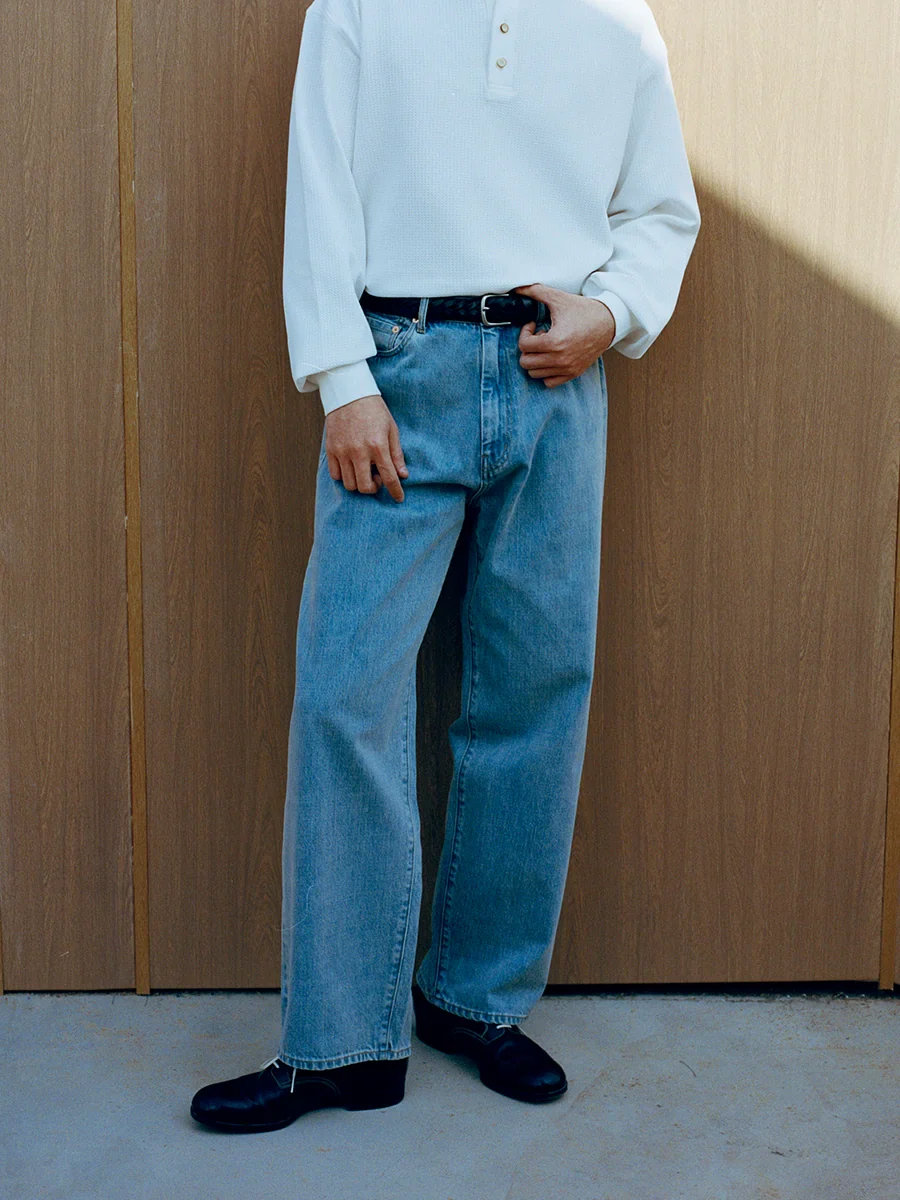 12.3oz Selvedge Loose Straight Jeans - Image 5