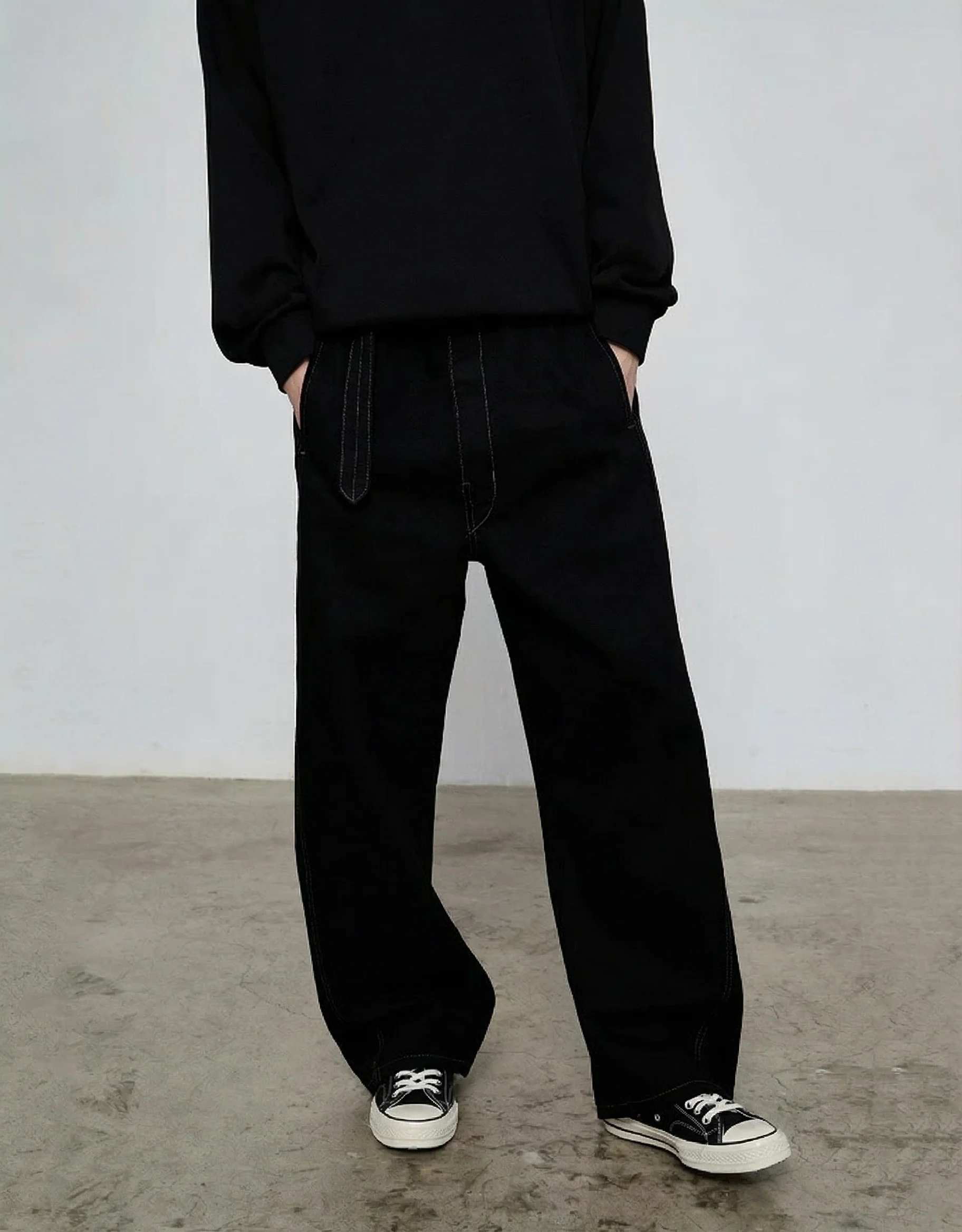 13oz Heavy Denim Wide-Leg Jeans - Image 6