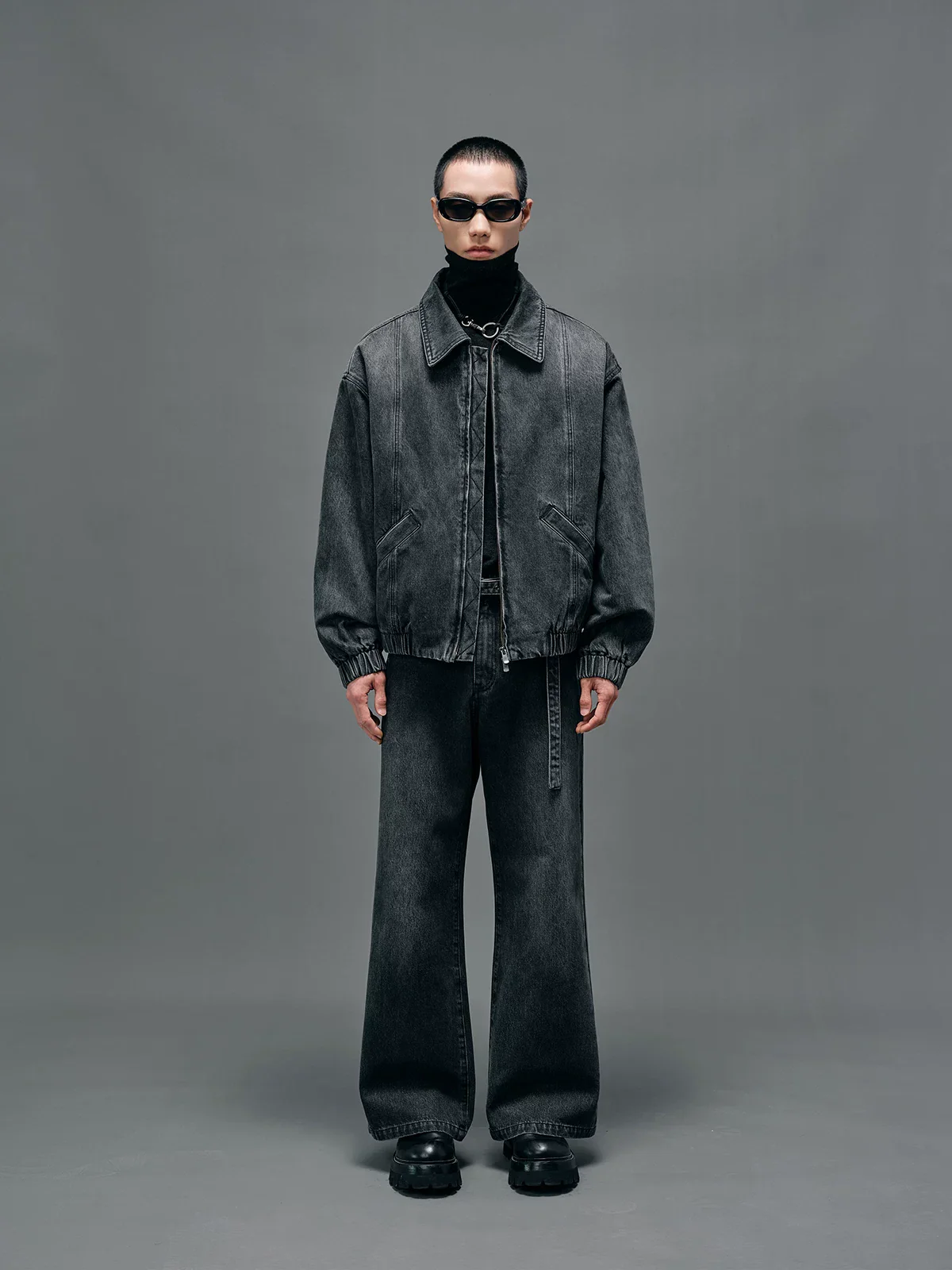 13oz Quilted Denim Zip Jacket - Image 4