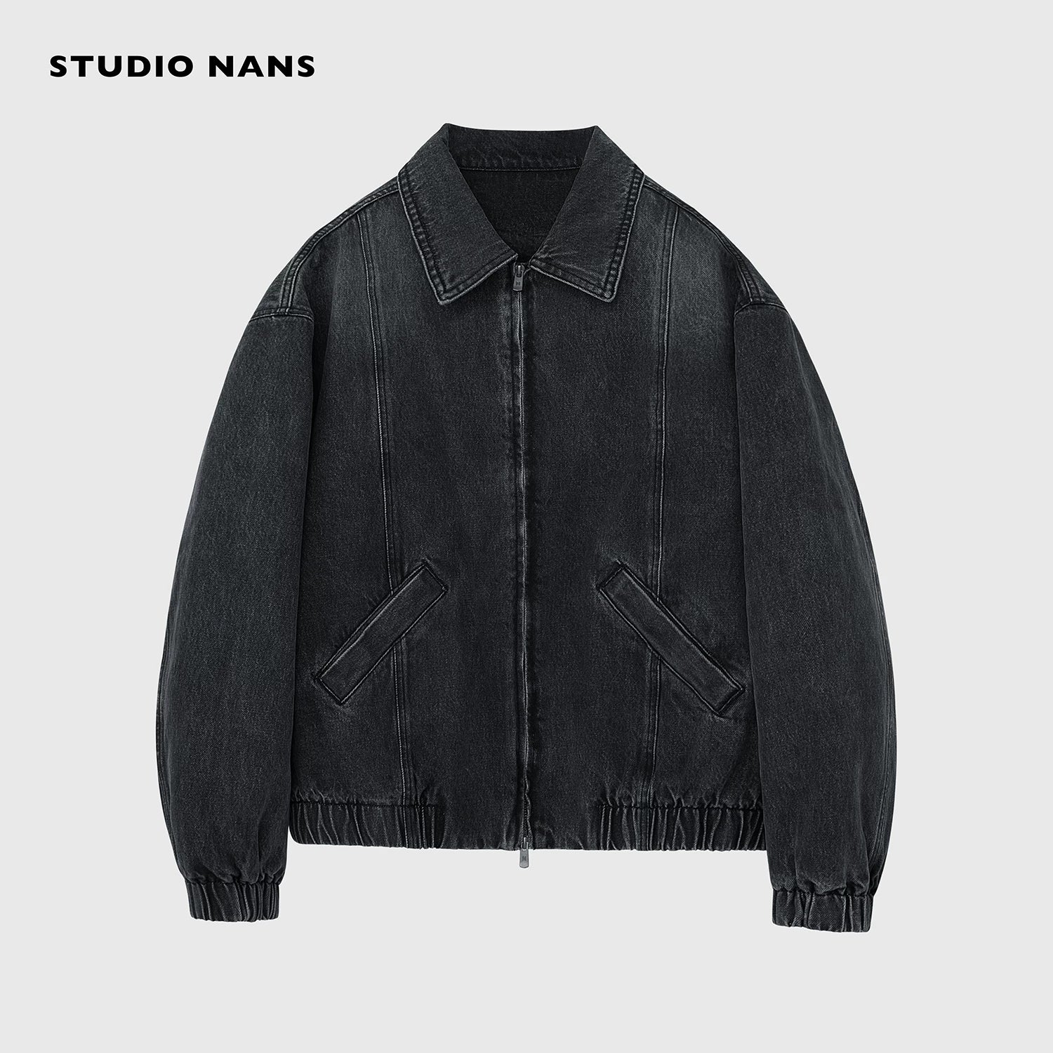 13oz Quilted Denim Zip Jacket - Image 6