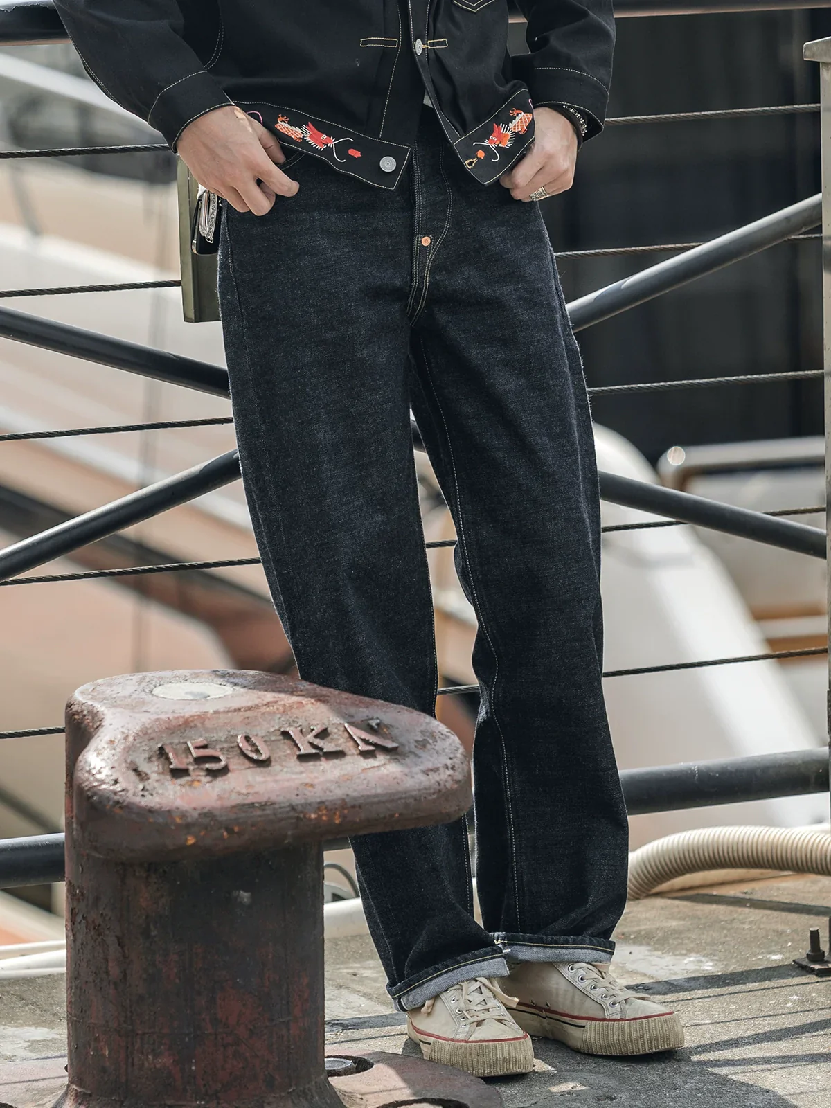 14.5oz Selvedge Straight Jeans - Image 3