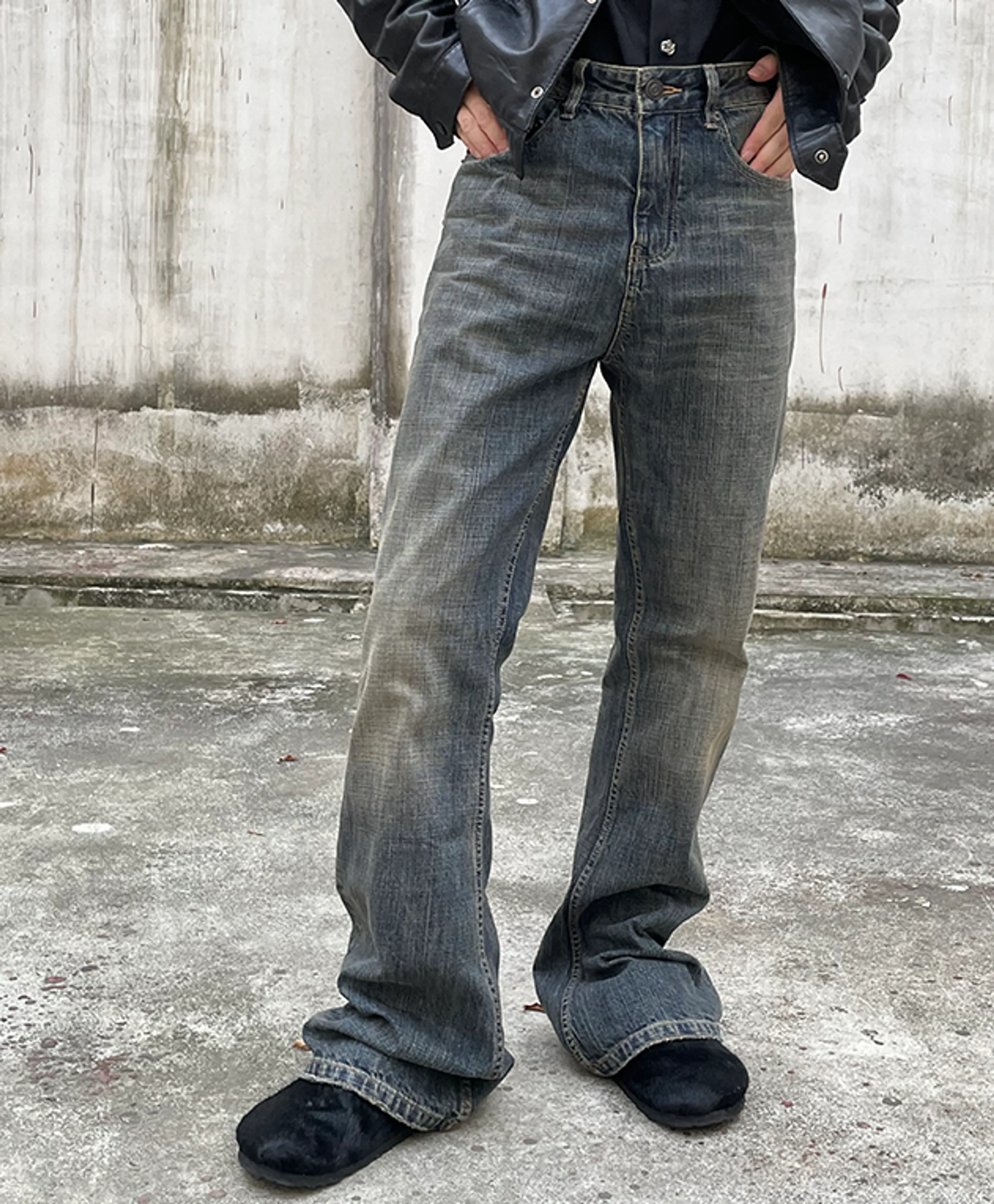 14 oz Japanese Slub Bootcut Jeans - Image 4