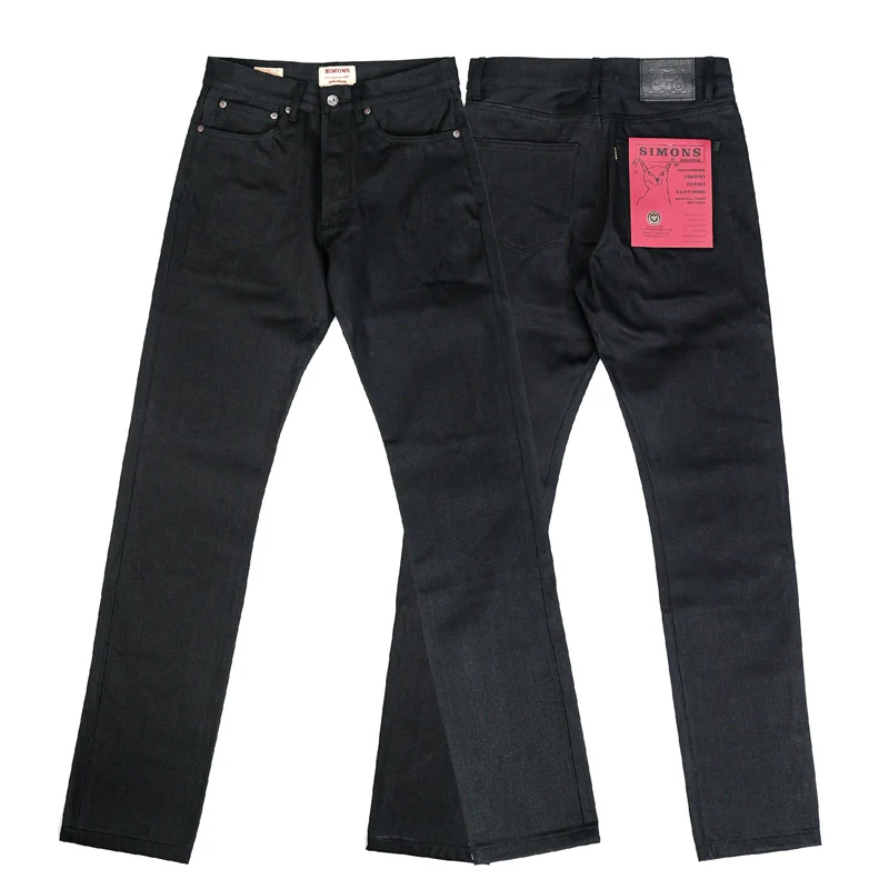 14oz Double-Dyed Black Selvedge Jeans - Image 6