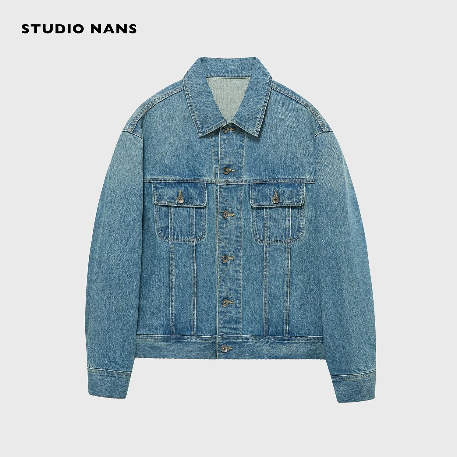 14oz ORTA Denim Cropped Trucker Jacket - Image 6