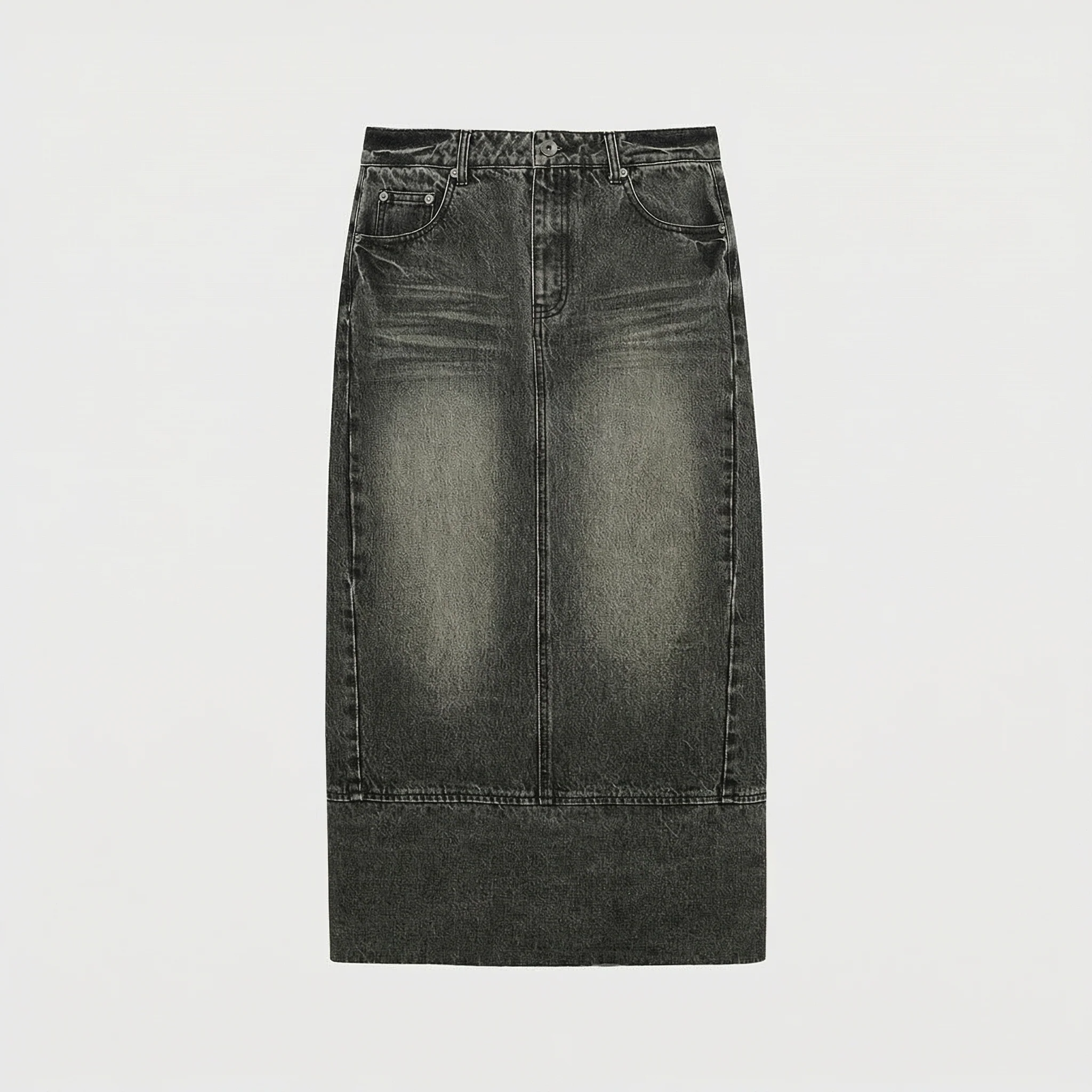 14oz Turkish Denim Flare Jeans & Column Skirt - Image 10