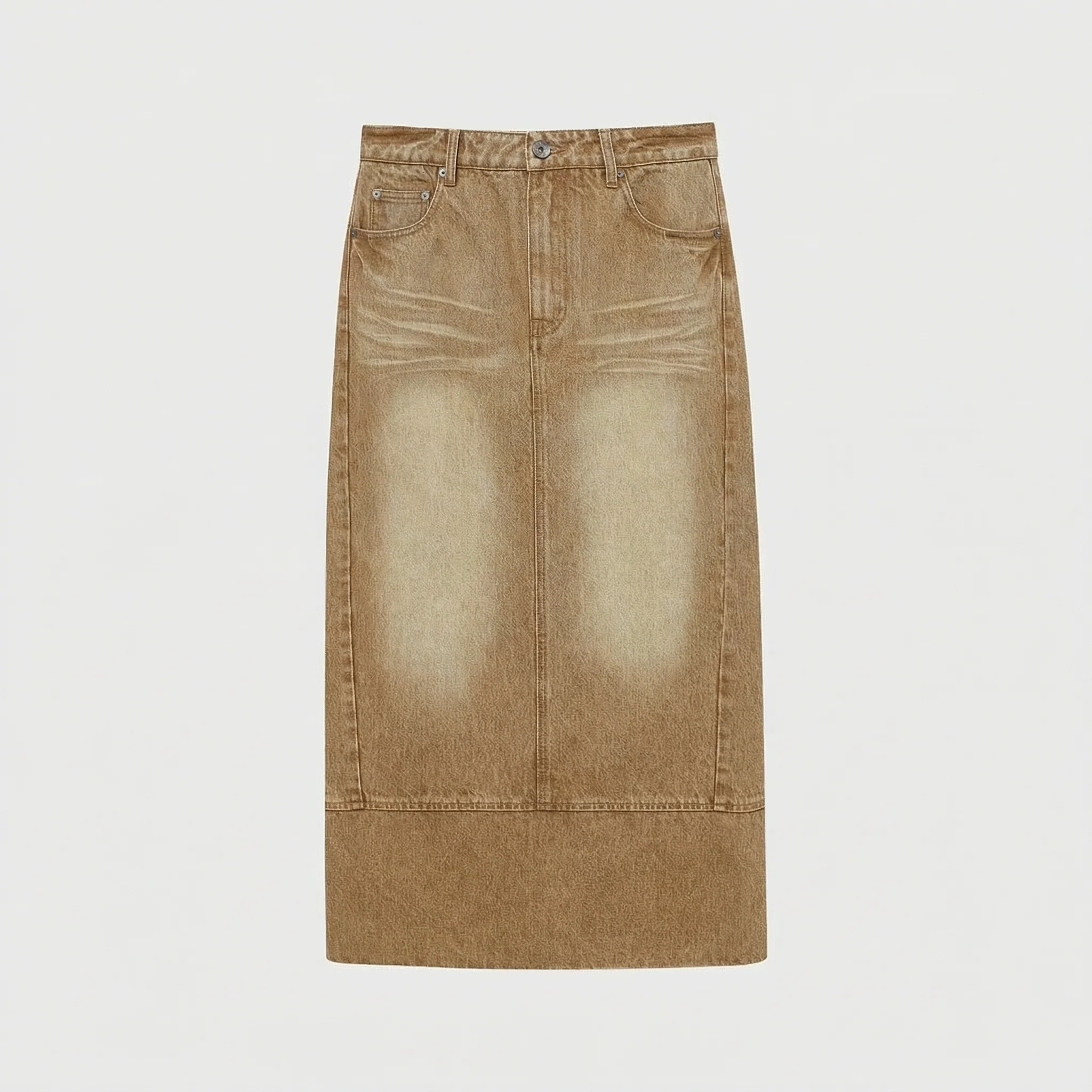 14oz Turkish Denim Flare Jeans & Column Skirt - Image 9