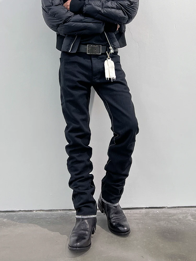 15oz Overlock Stacked Jeans