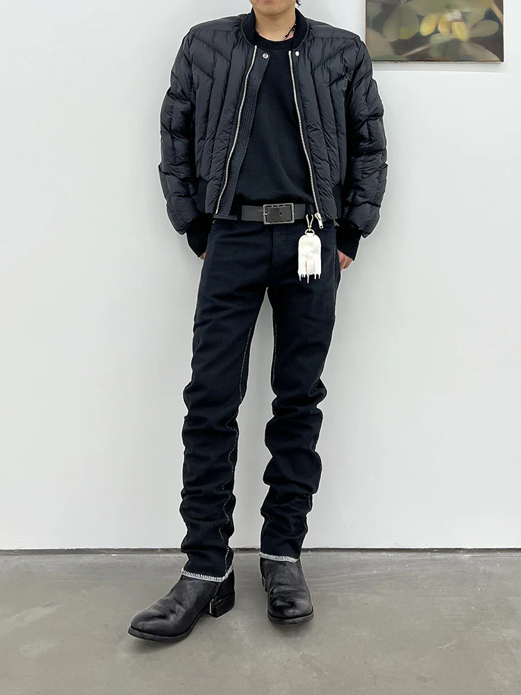 15oz Overlock Stacked Jeans - Image 2