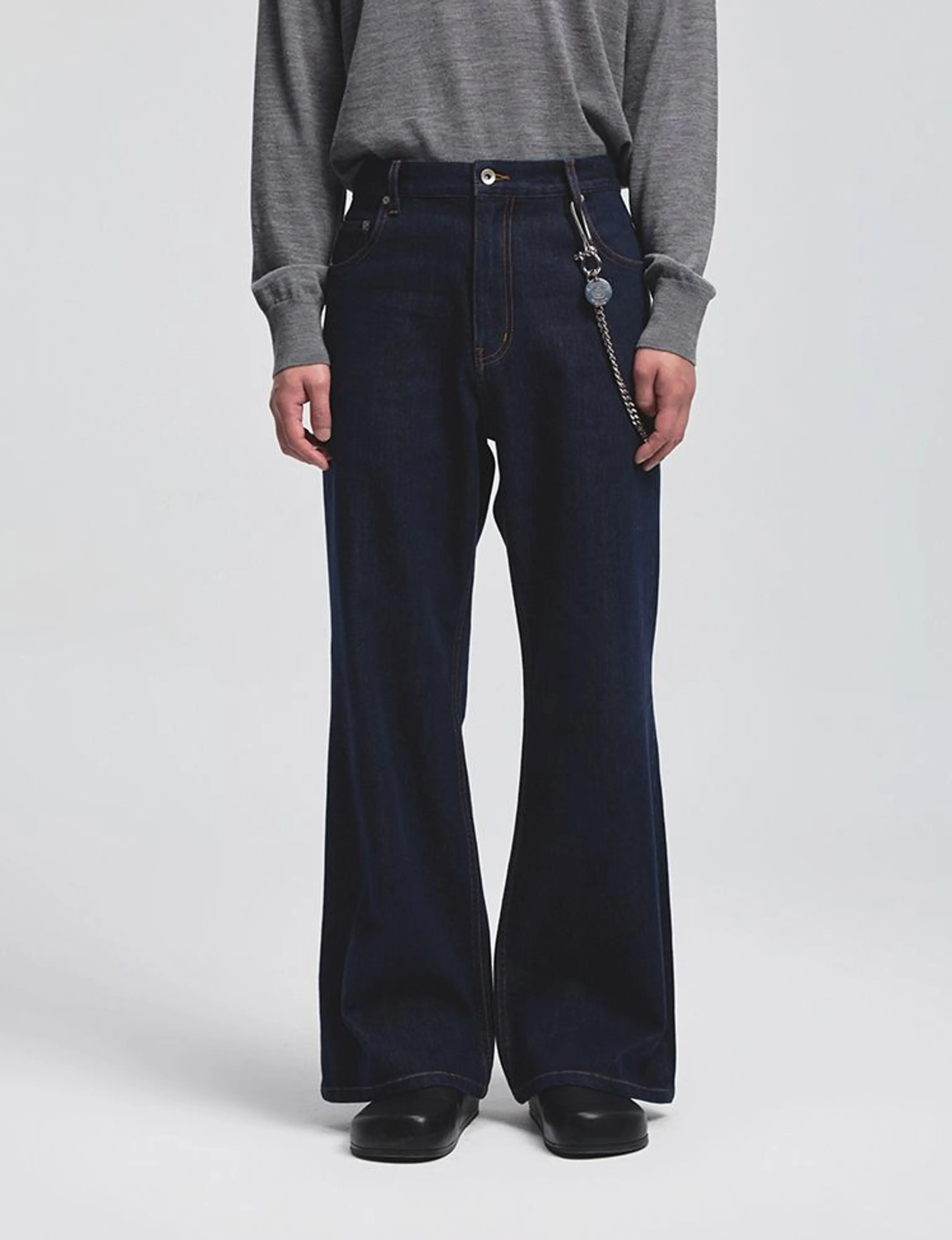 15oz Raw Stretch Bootcut Jeans - Image 4