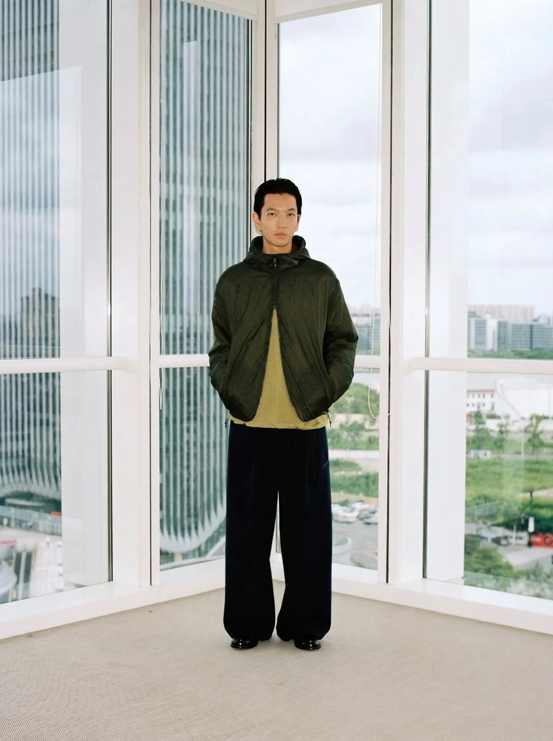 20D Crinkled Nylon Sorona Puffer Jacket - Image 7