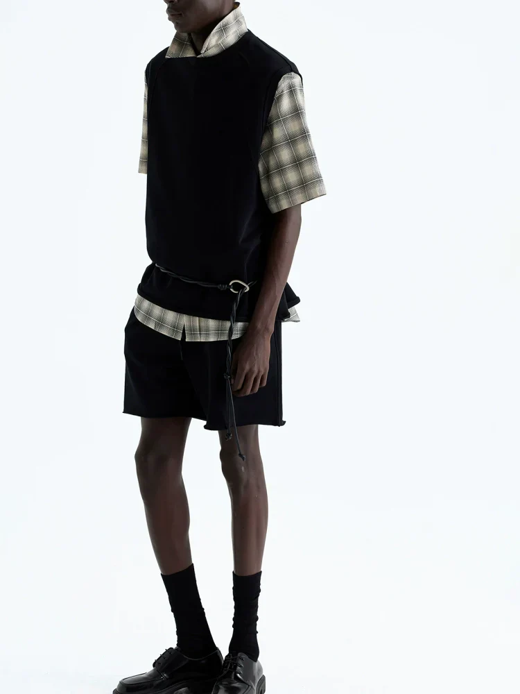 280g French Terry Raw-Hem Drawstring Shorts - Image 5