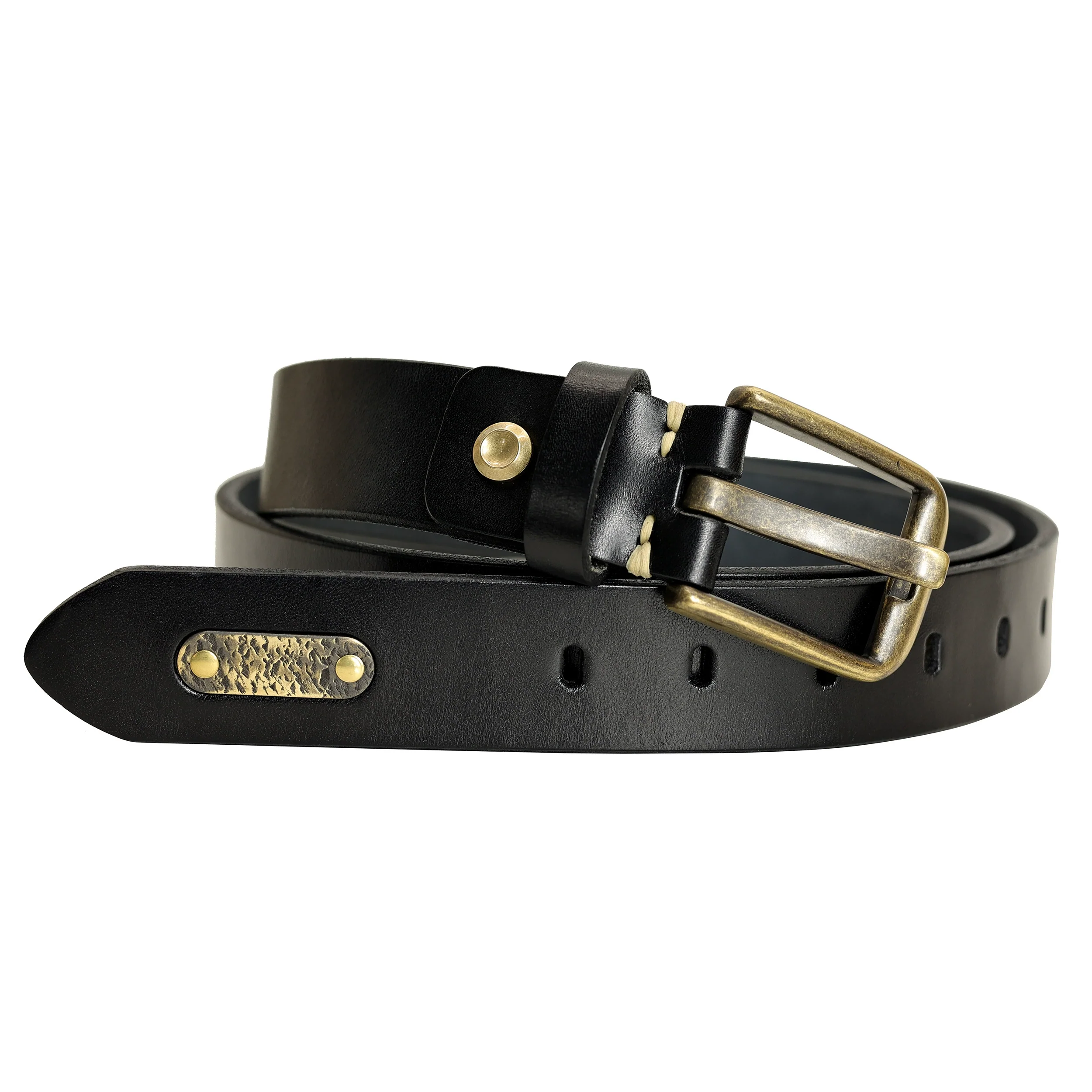 3.5 cm Italian Vegetable-Tanned Leather Belt - Image 23