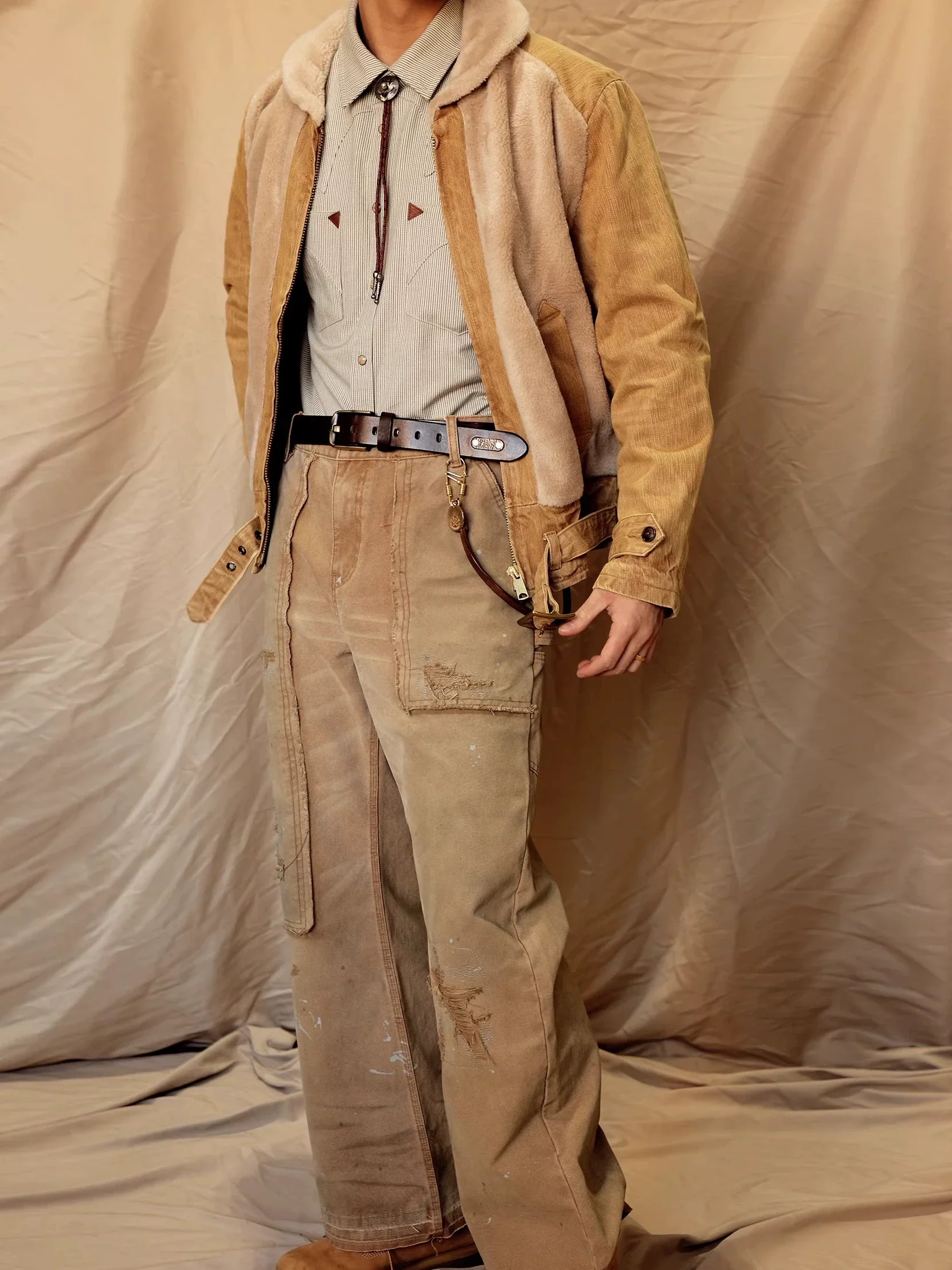 3.5 cm Italian Vegetable-Tanned Leather Belt - Image 3