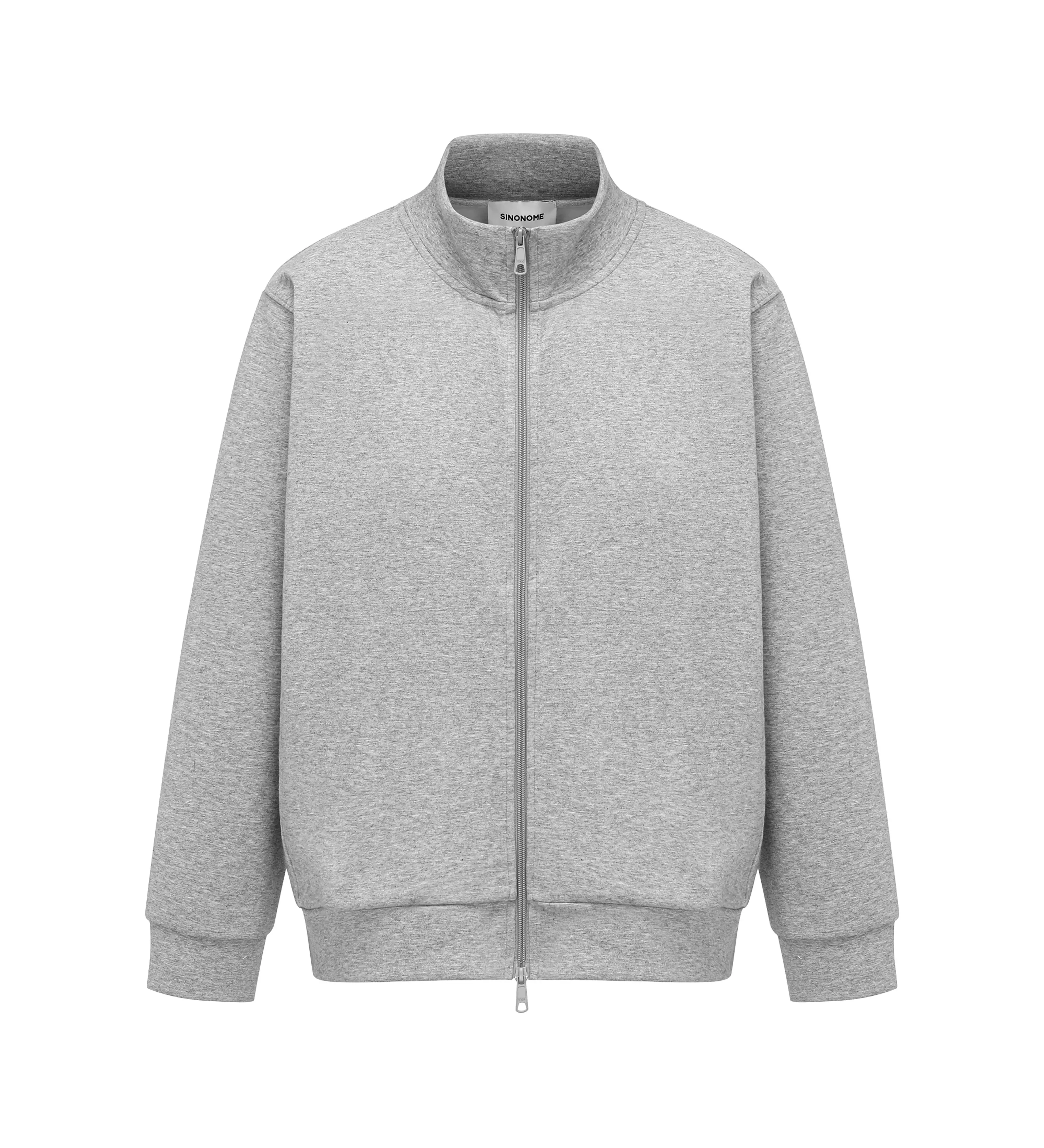 380G Air-Layer Stand Collar Zip Cardigan - Image 2