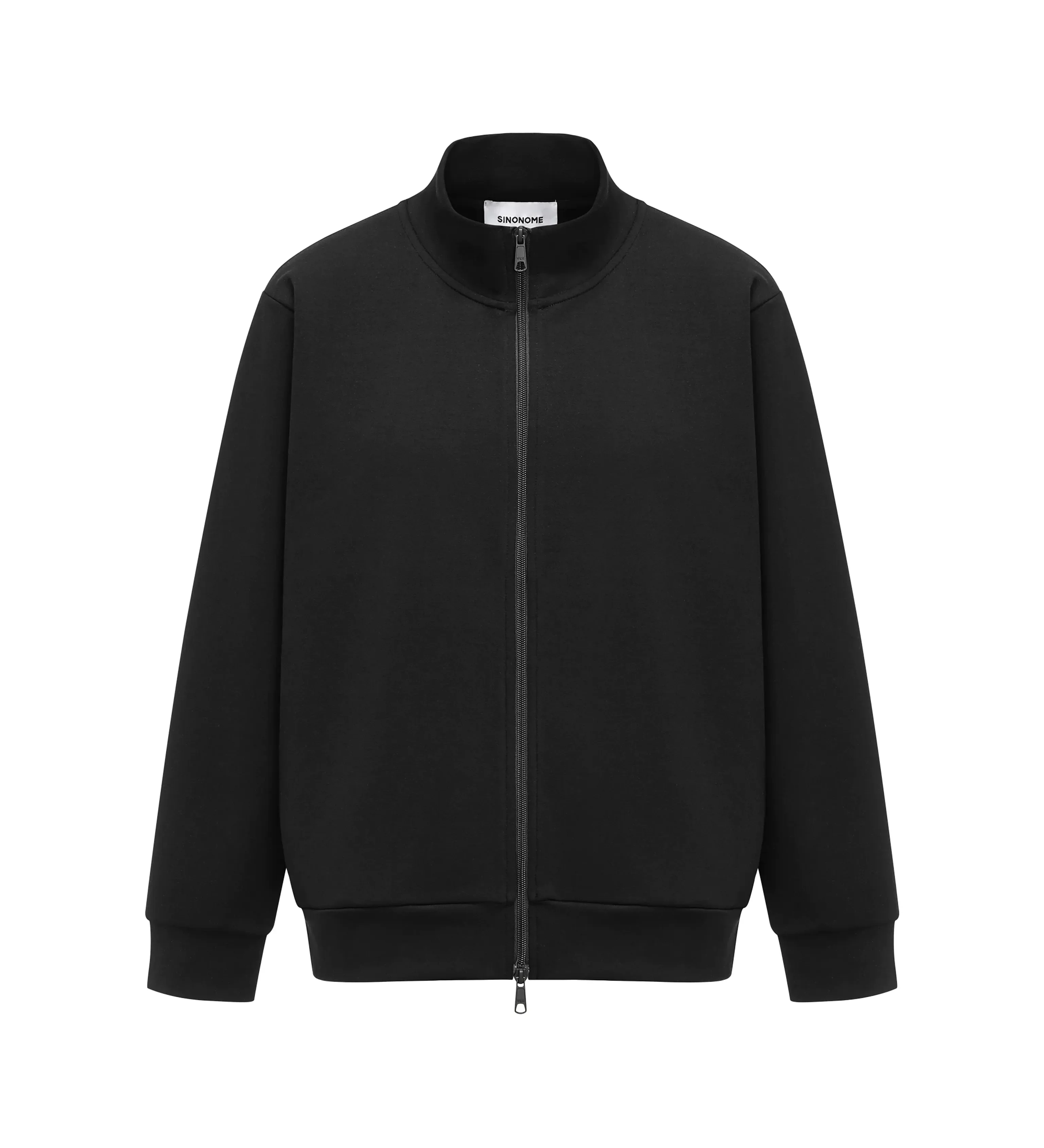 380G Air-Layer Stand Collar Zip Cardigan - Image 3