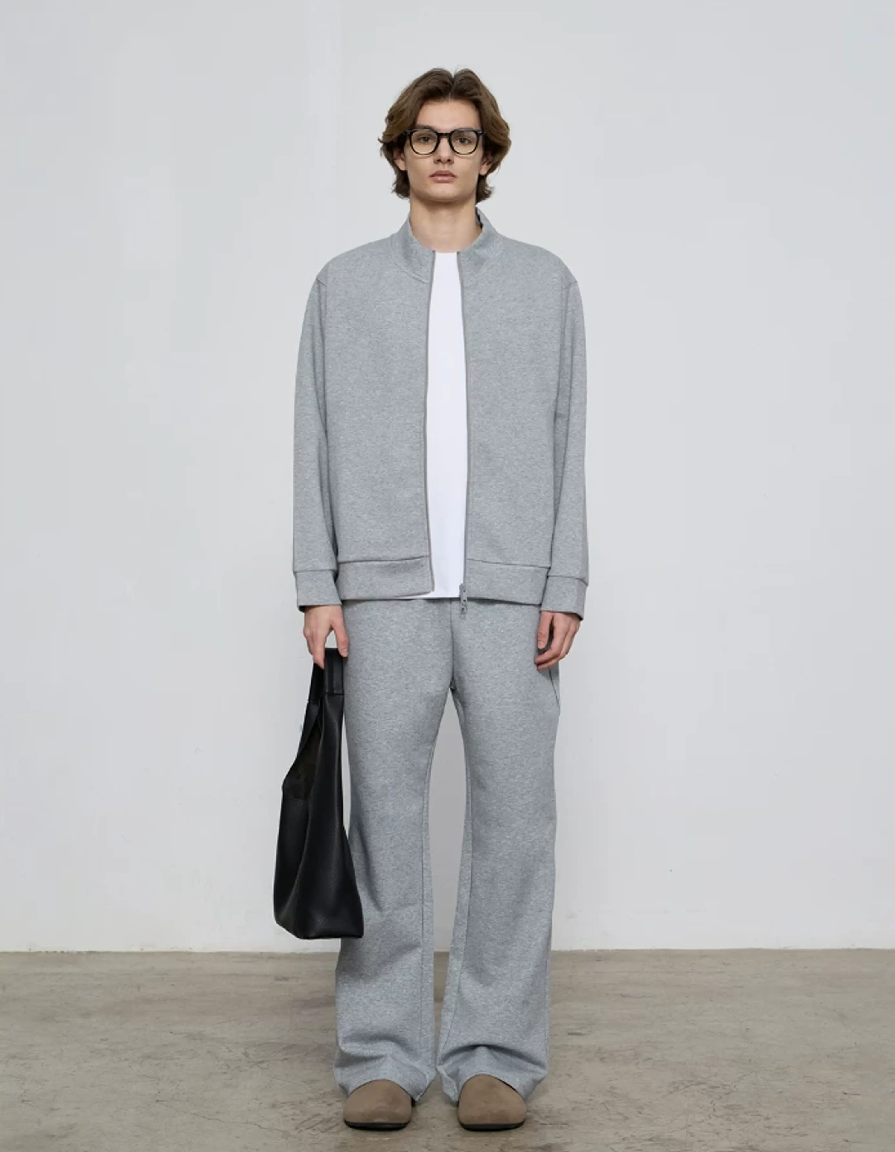 380G Air-Layer Stand Collar Zip Cardigan - Image 4
