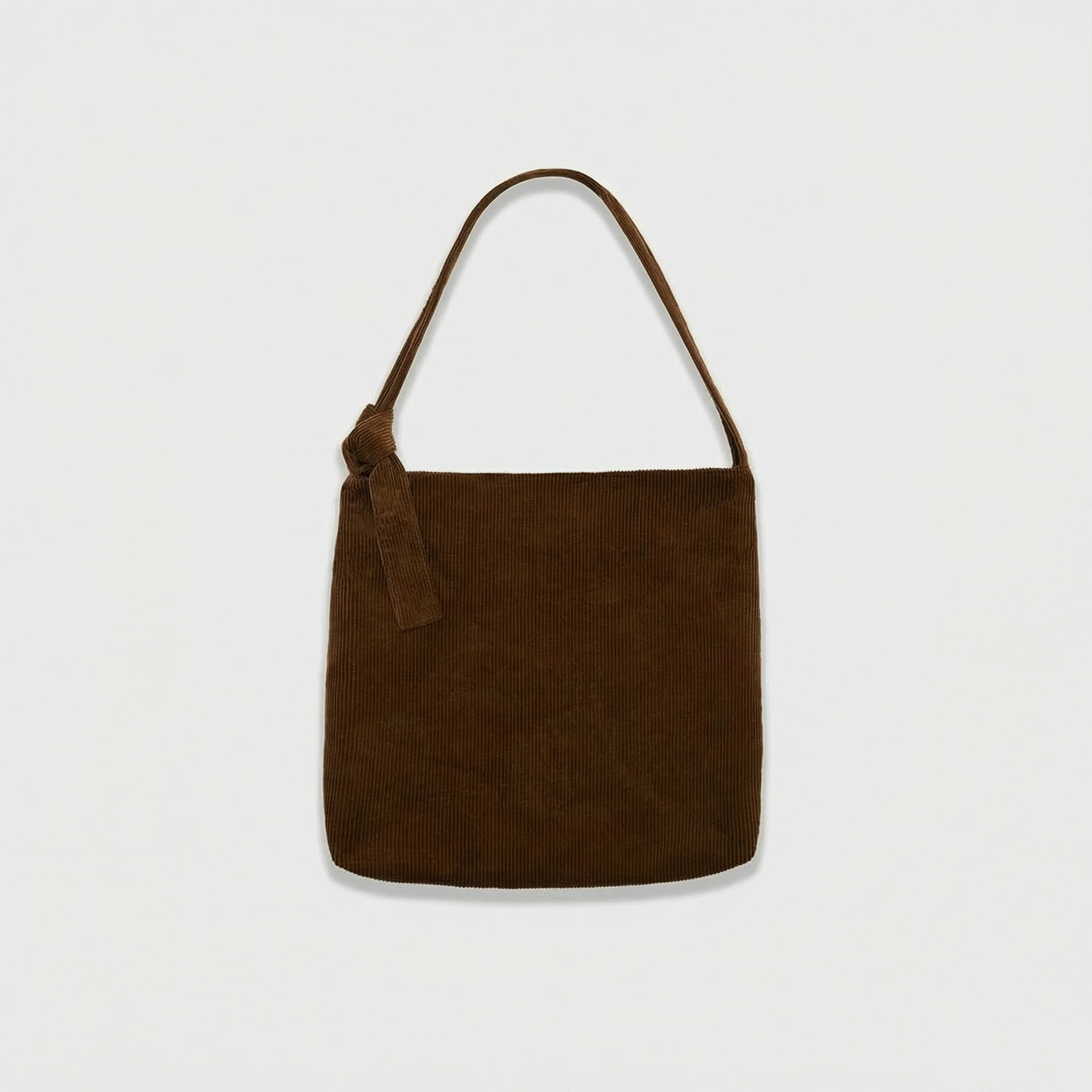 3D Embroidery Corduroy Shoulder Bag