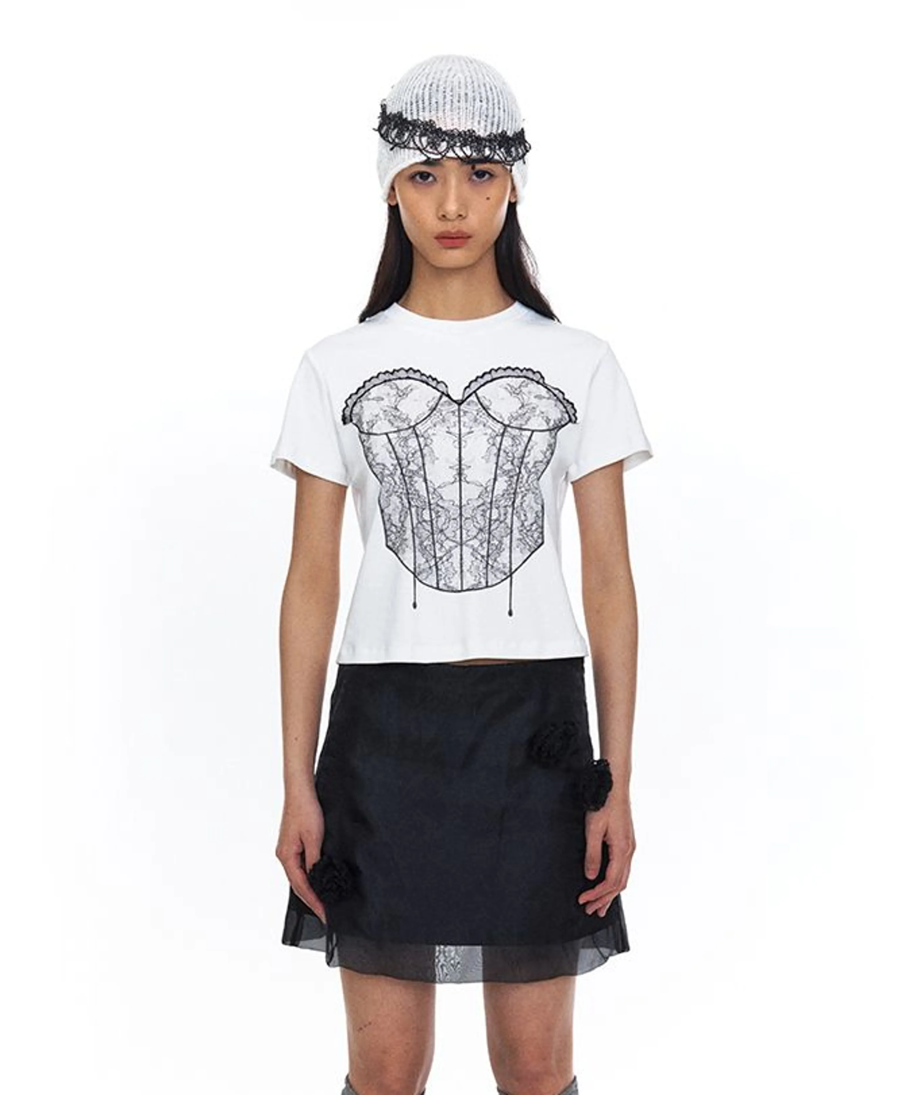 3D Lace Corset Tee - Image 5