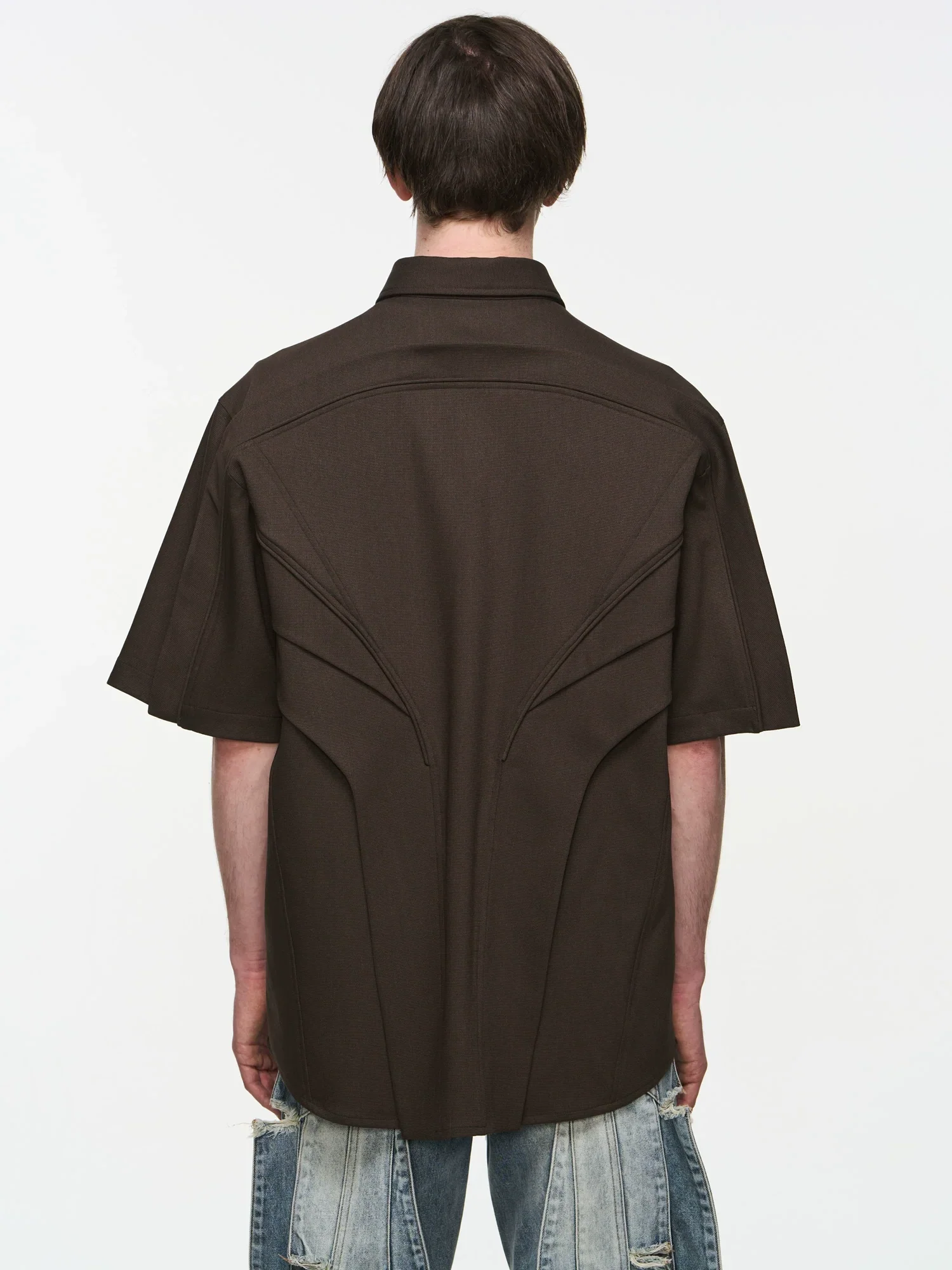 3D Panel Short-Sleeve Shirt - Image 2