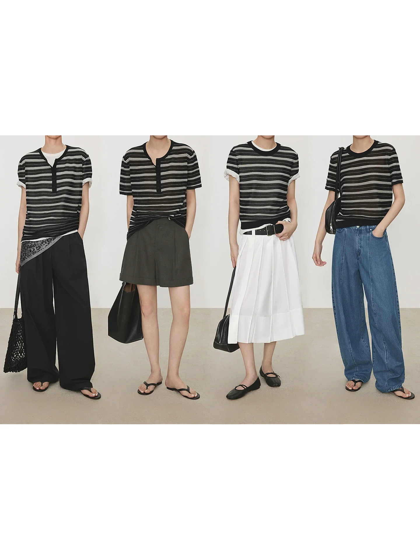 3DStripeCoolCottonKnitTee - Image 2