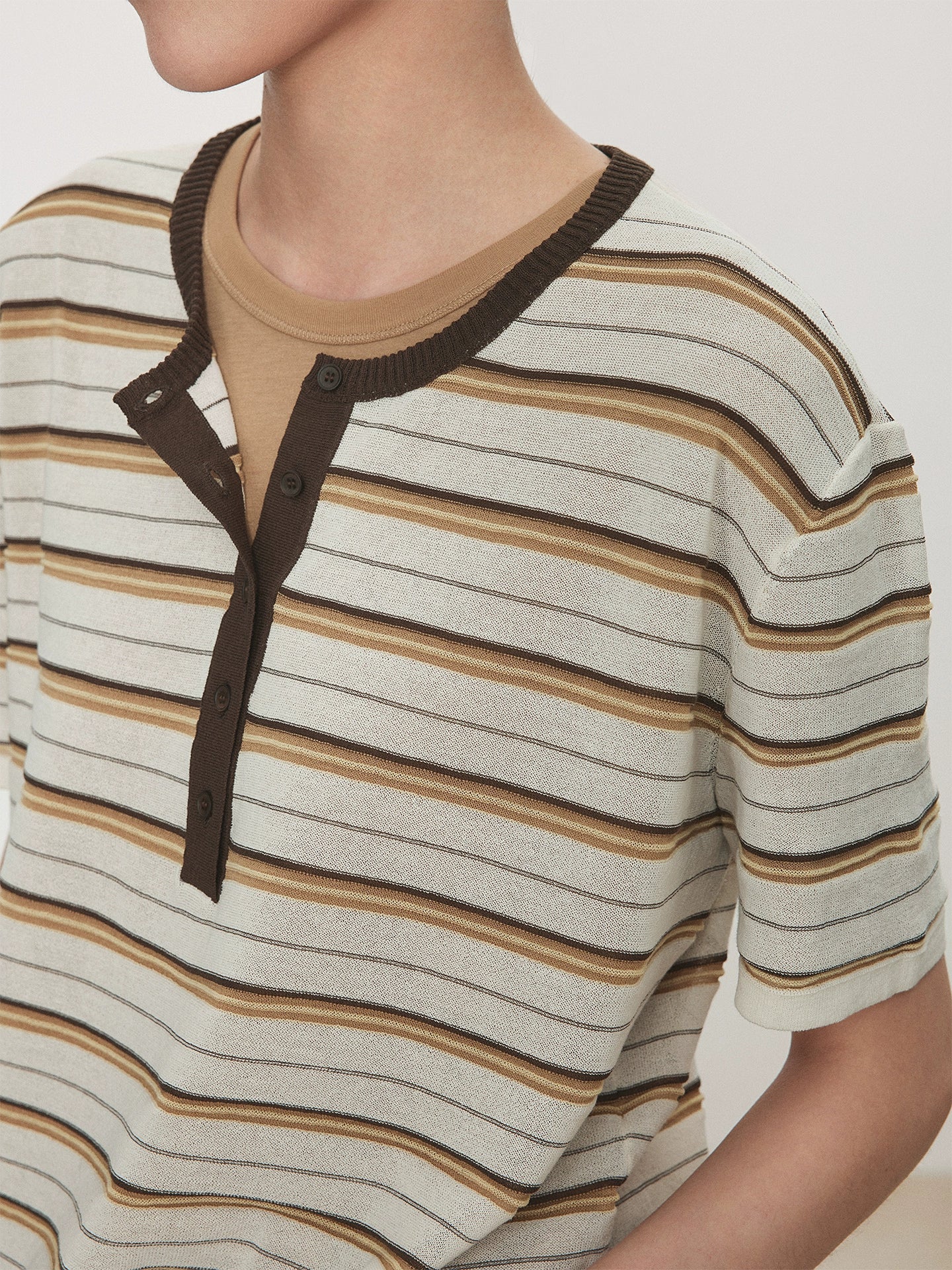 3DStripeCoolCottonKnitTee - Image 5