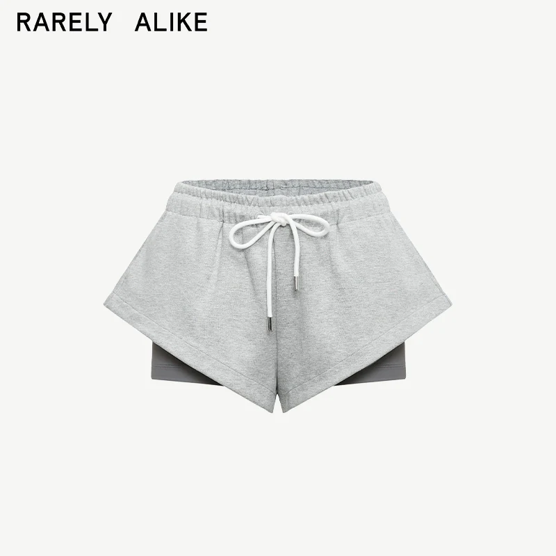 A-Line Layered Drawstring Shorts - Image 8