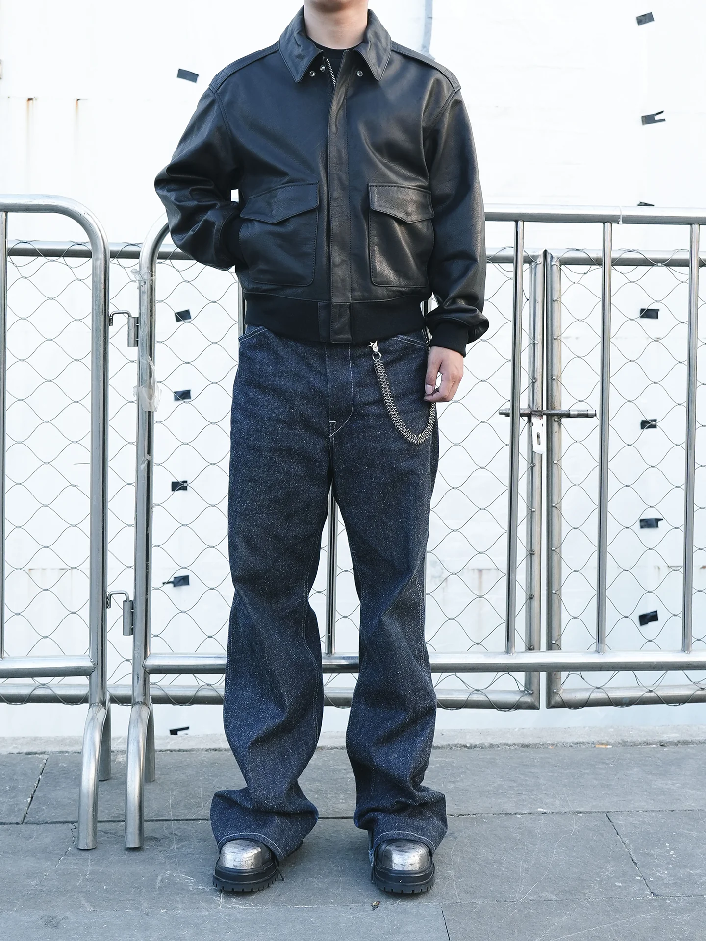 A2 Leather Flight Jacket - Image 2