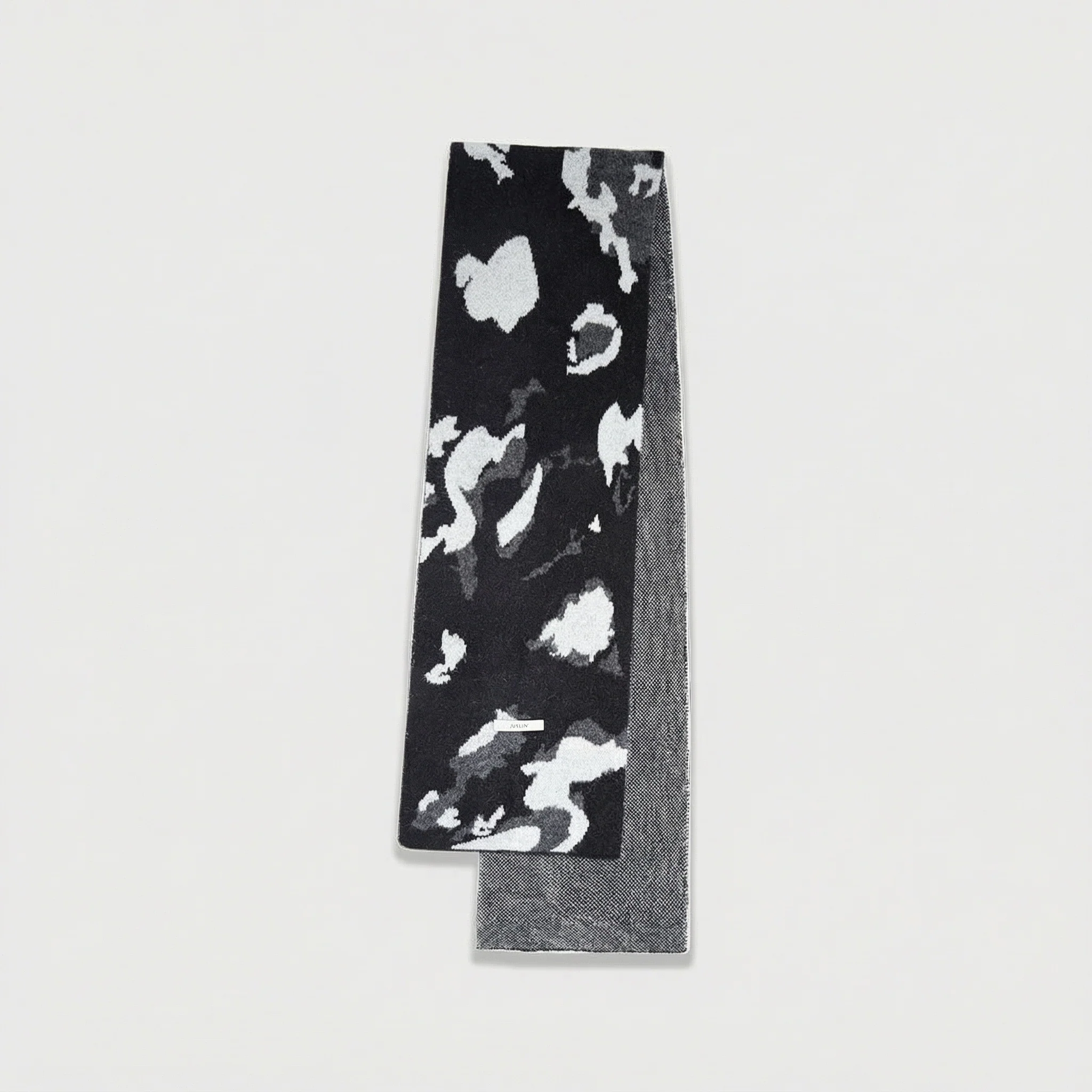 Abstract Jacquard V-neck Vest & Scarf Set - Image 7