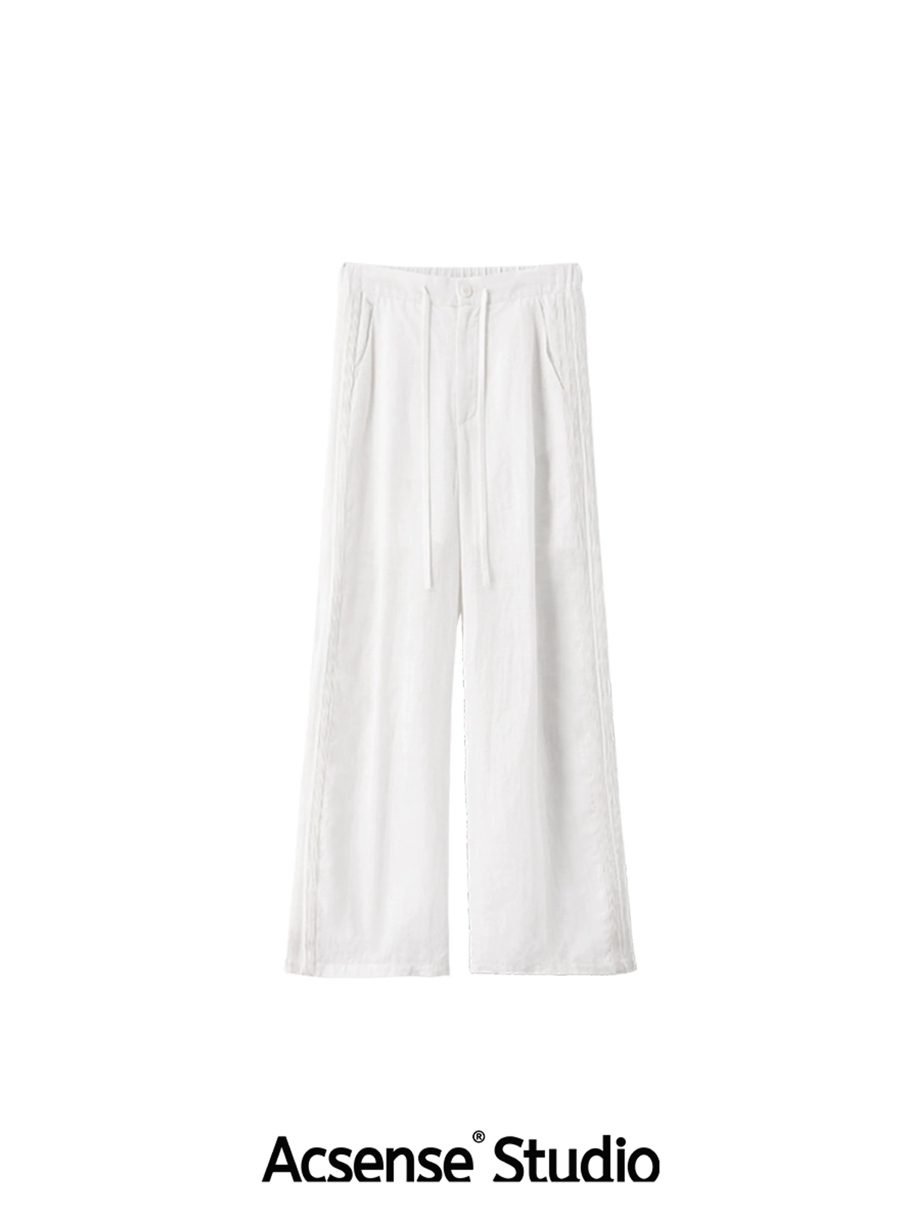 Accordion Pleated Tencel-Ramie Pants - Image 6