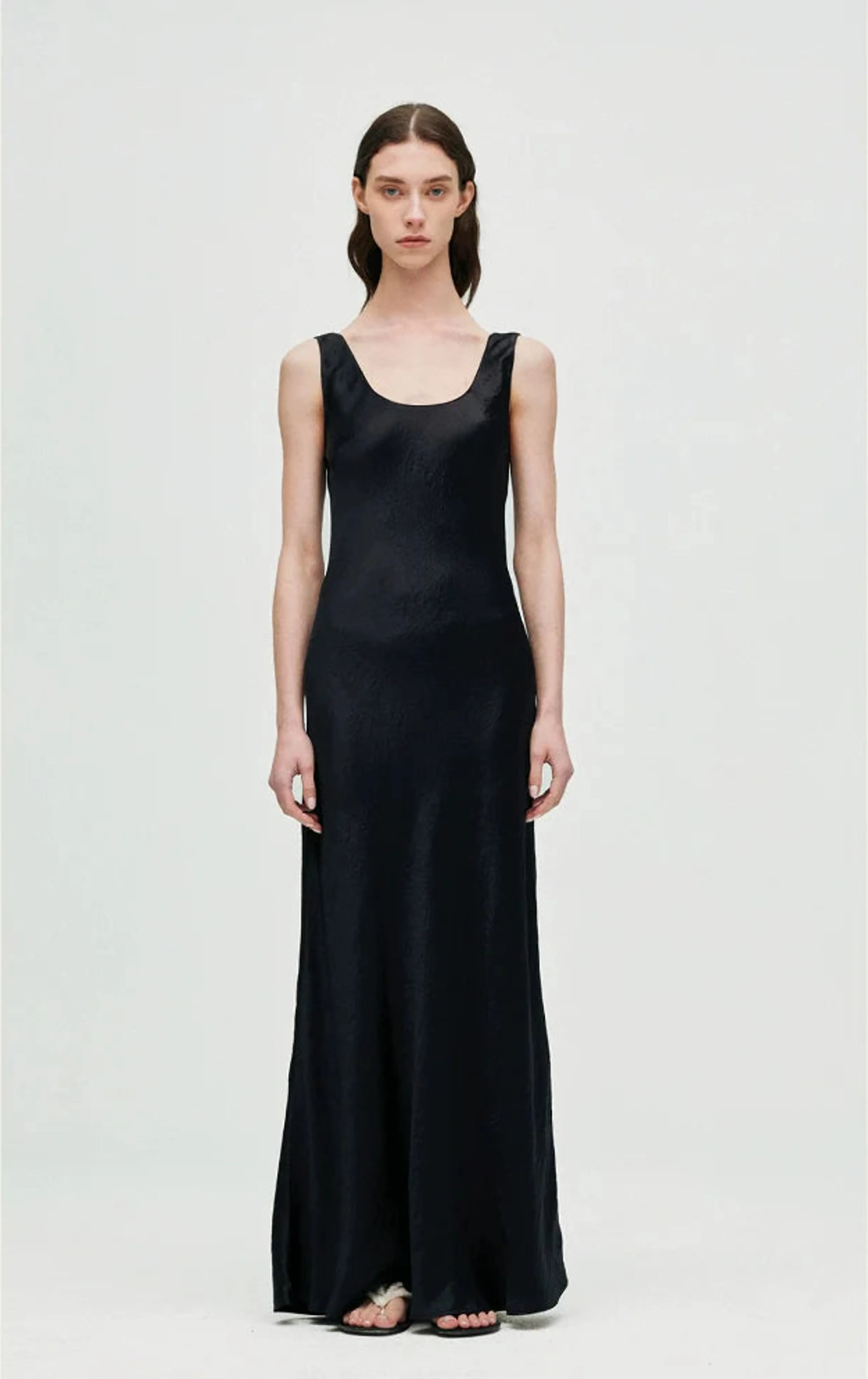 Acetate Backless Slip Dress - Image 4