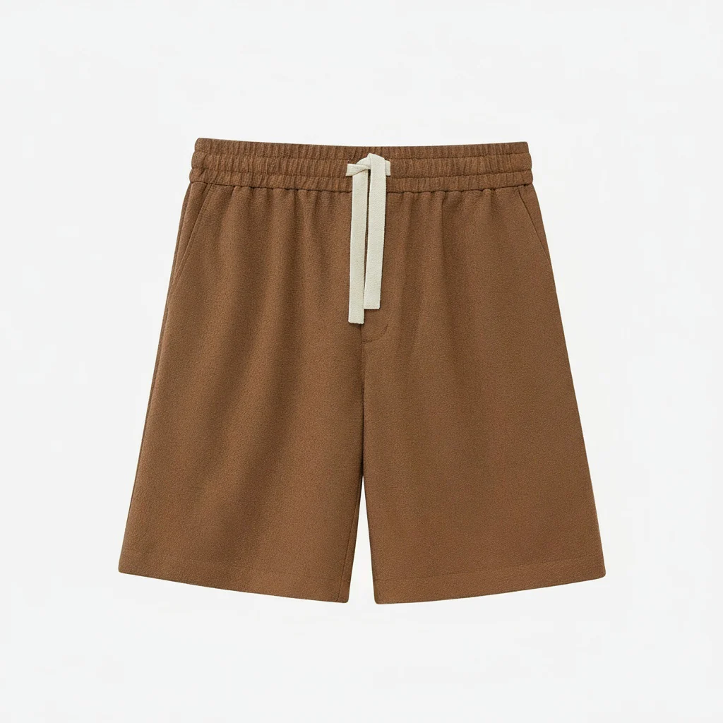 Acetate Bouclé Zip Shirt & Shorts Set - Image 6