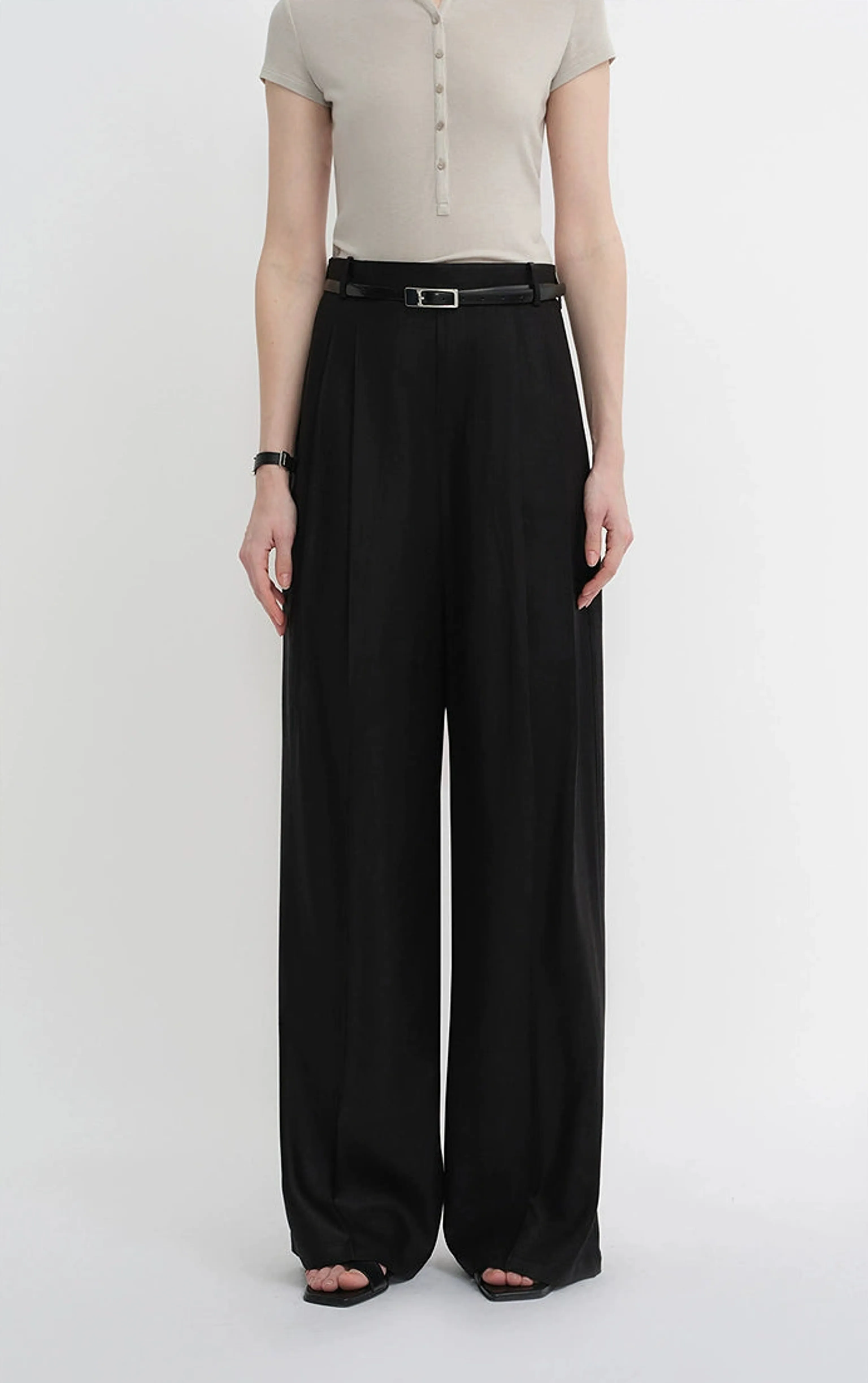 Acetate Wide-Leg Pants - Image 8