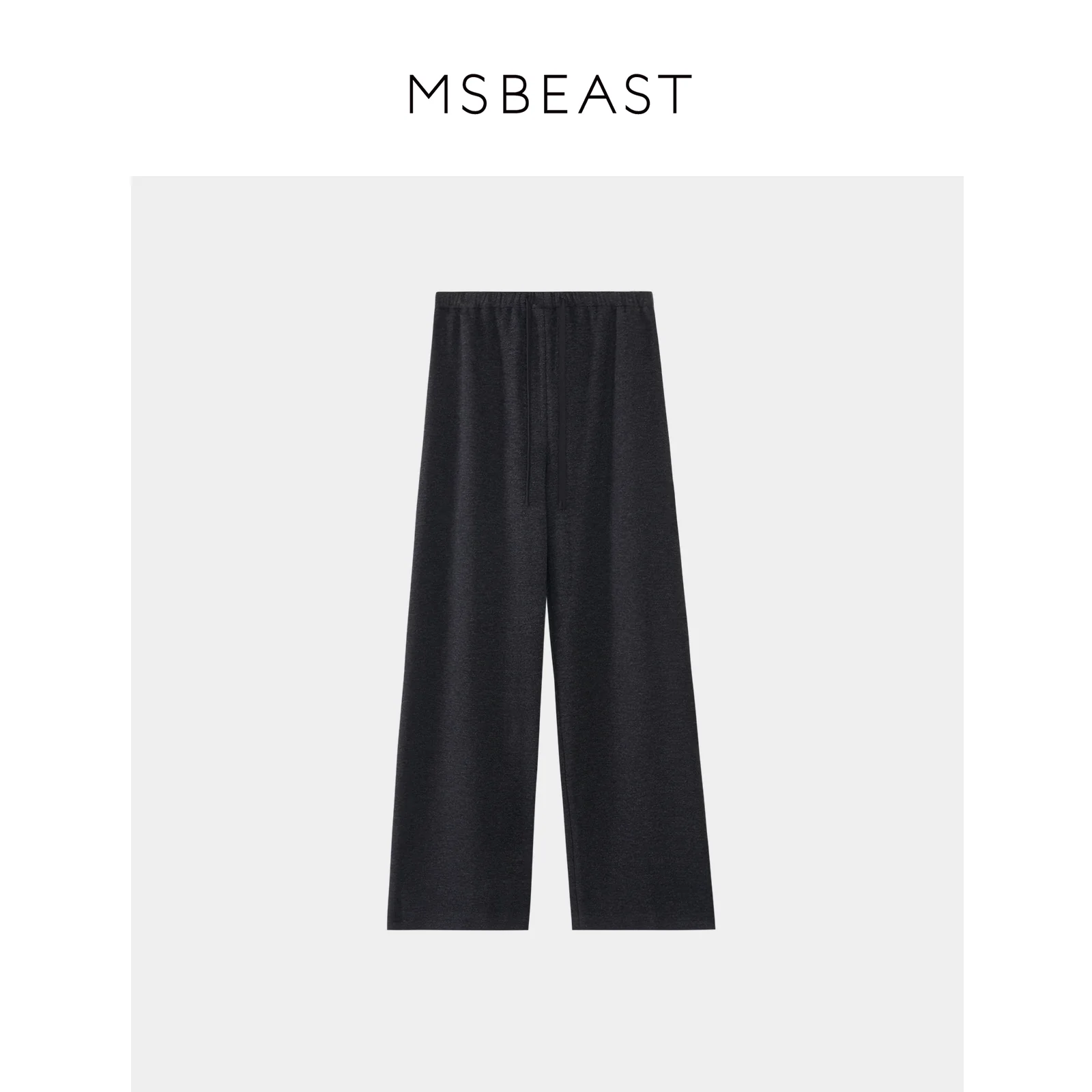 Acetate-Wool Drawstring Wide-Leg Trousers - Image 11