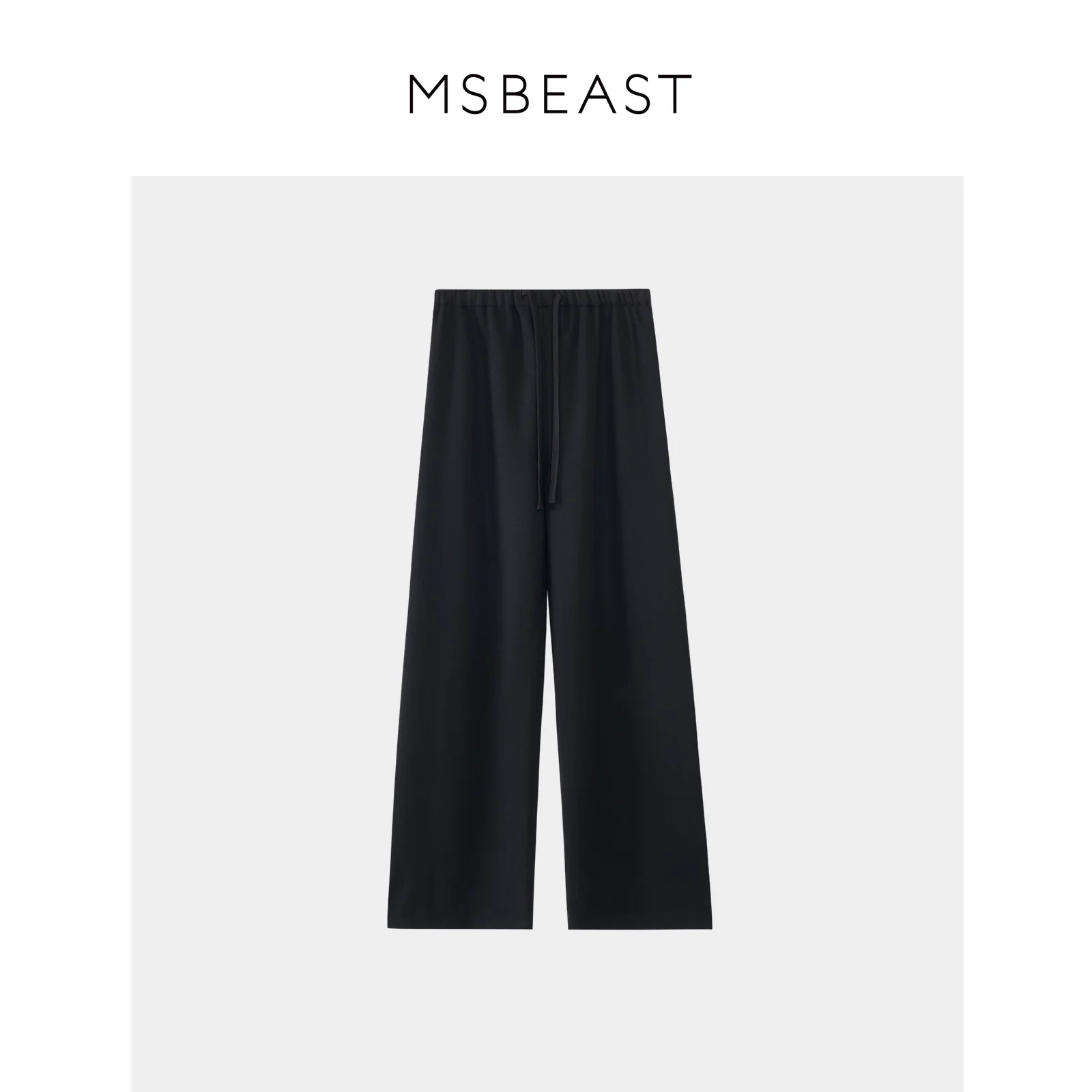 Acetate-Wool Drawstring Wide-Leg Trousers - Image 22