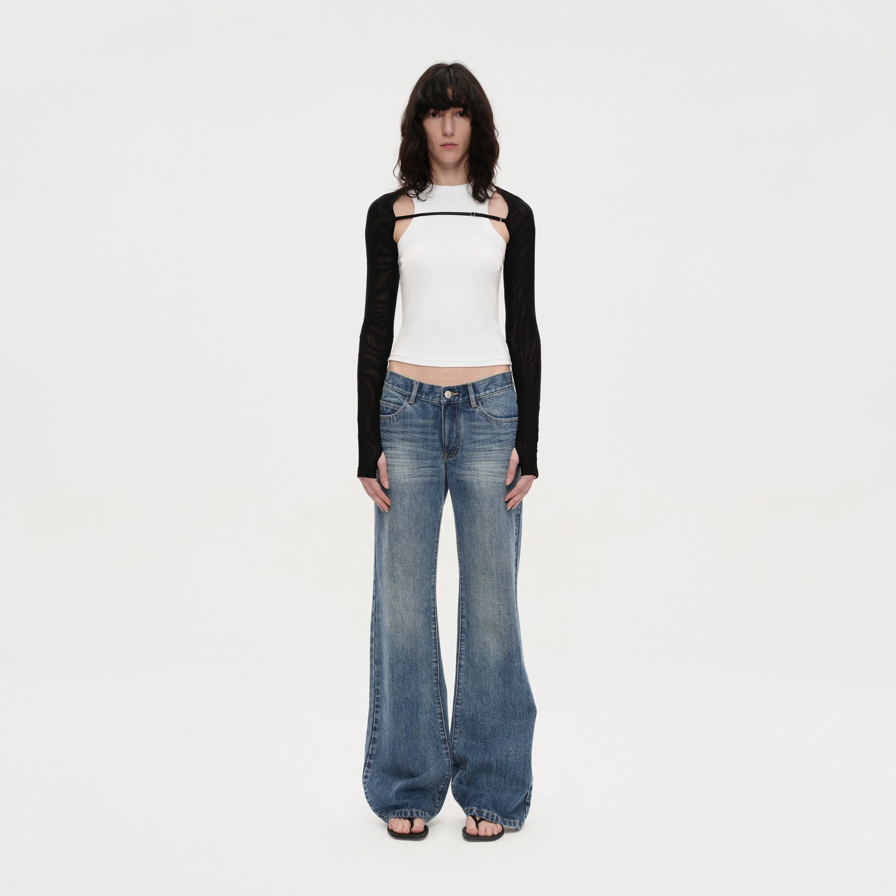 Adjustable Mesh-Sleeve Tank Top - Image 7
