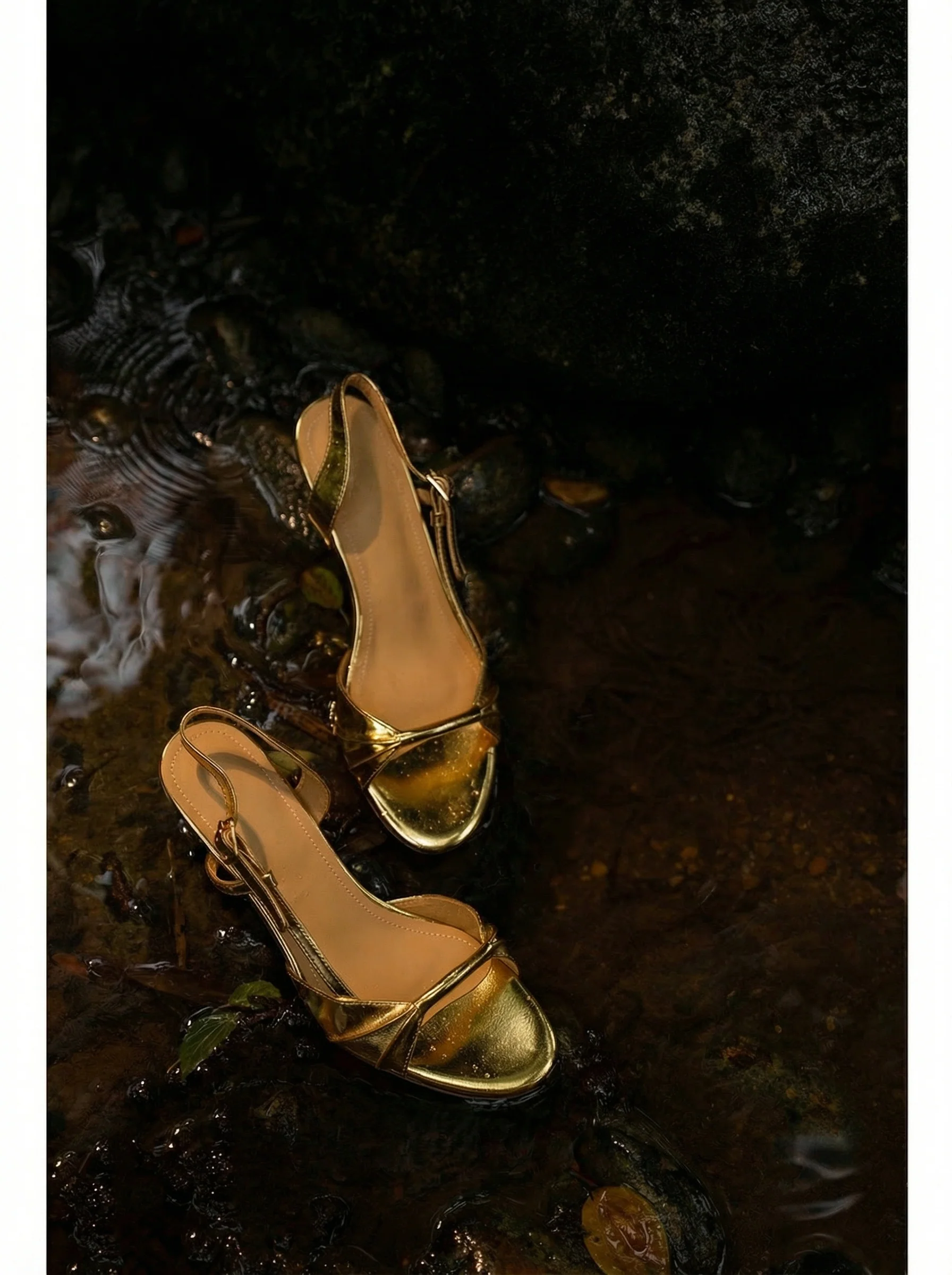 Aegean Gold Slingback Sandals - Image 4