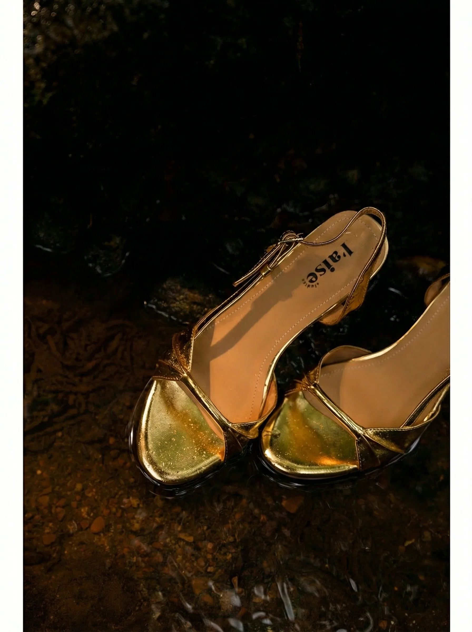 Aegean Gold Slingback Sandals - Image 5