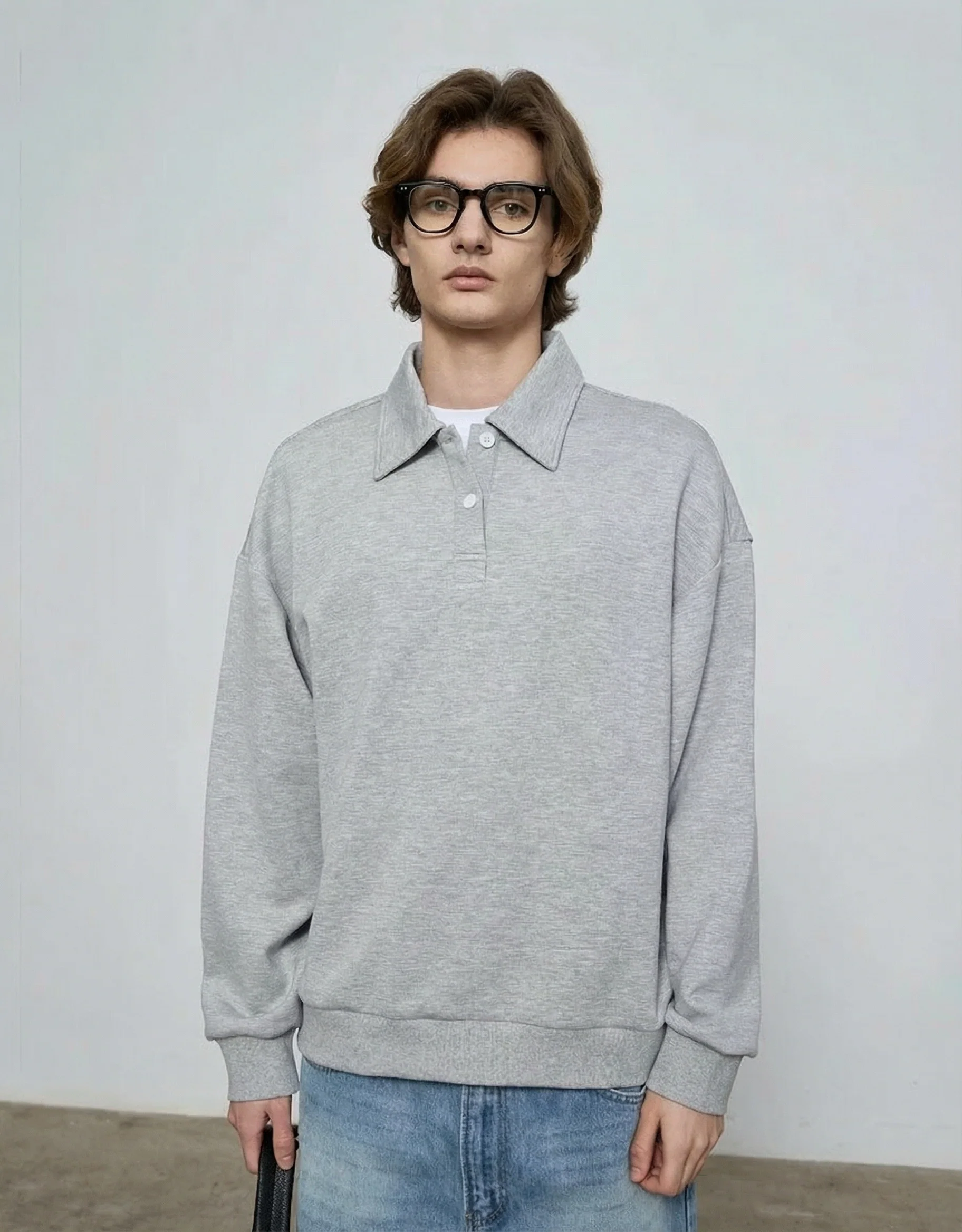 Air-Layer Polo Sweatshirt - Image 7