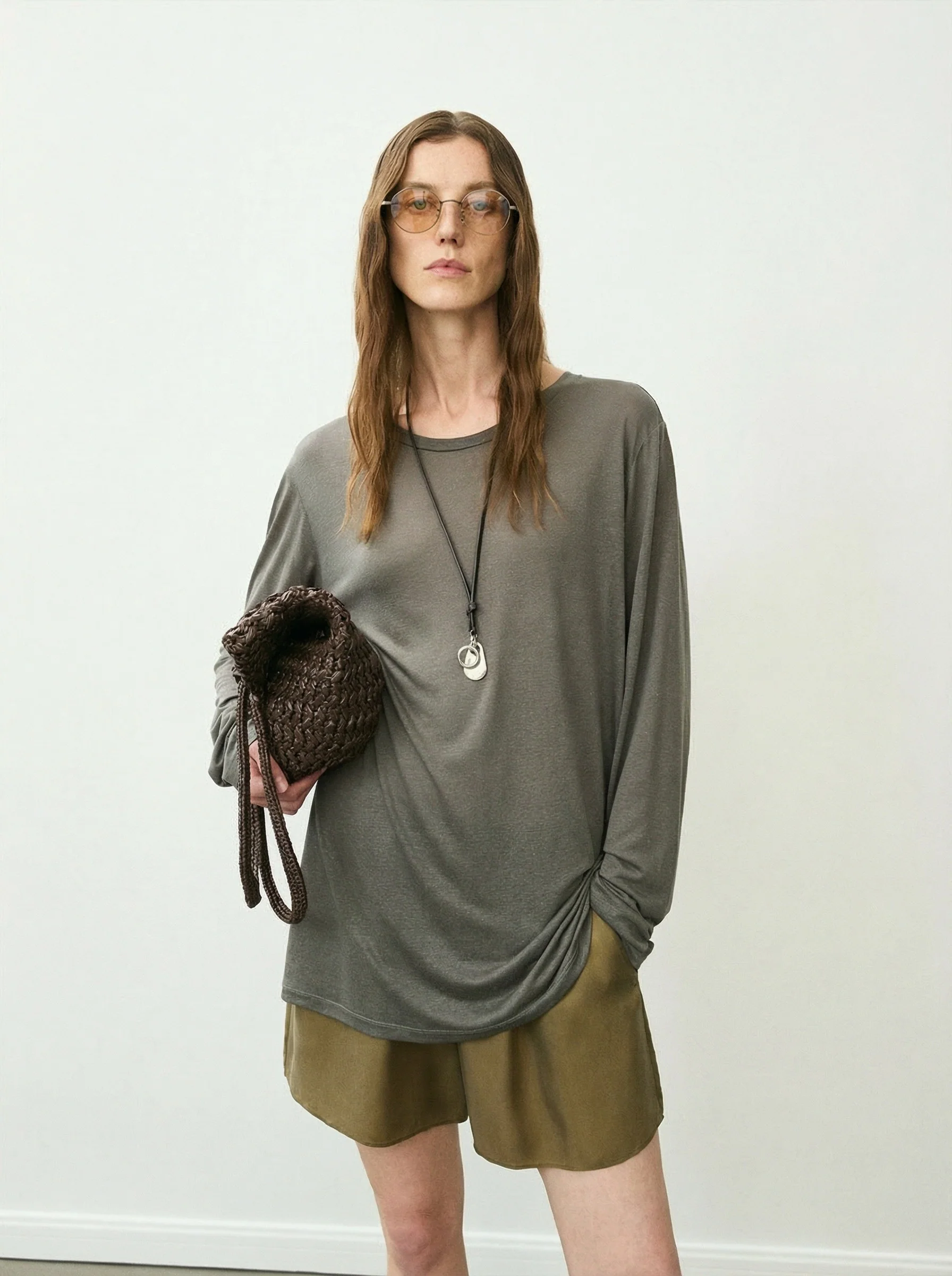 Air Tencel-Linen Long-Sleeve Tee - Image 4