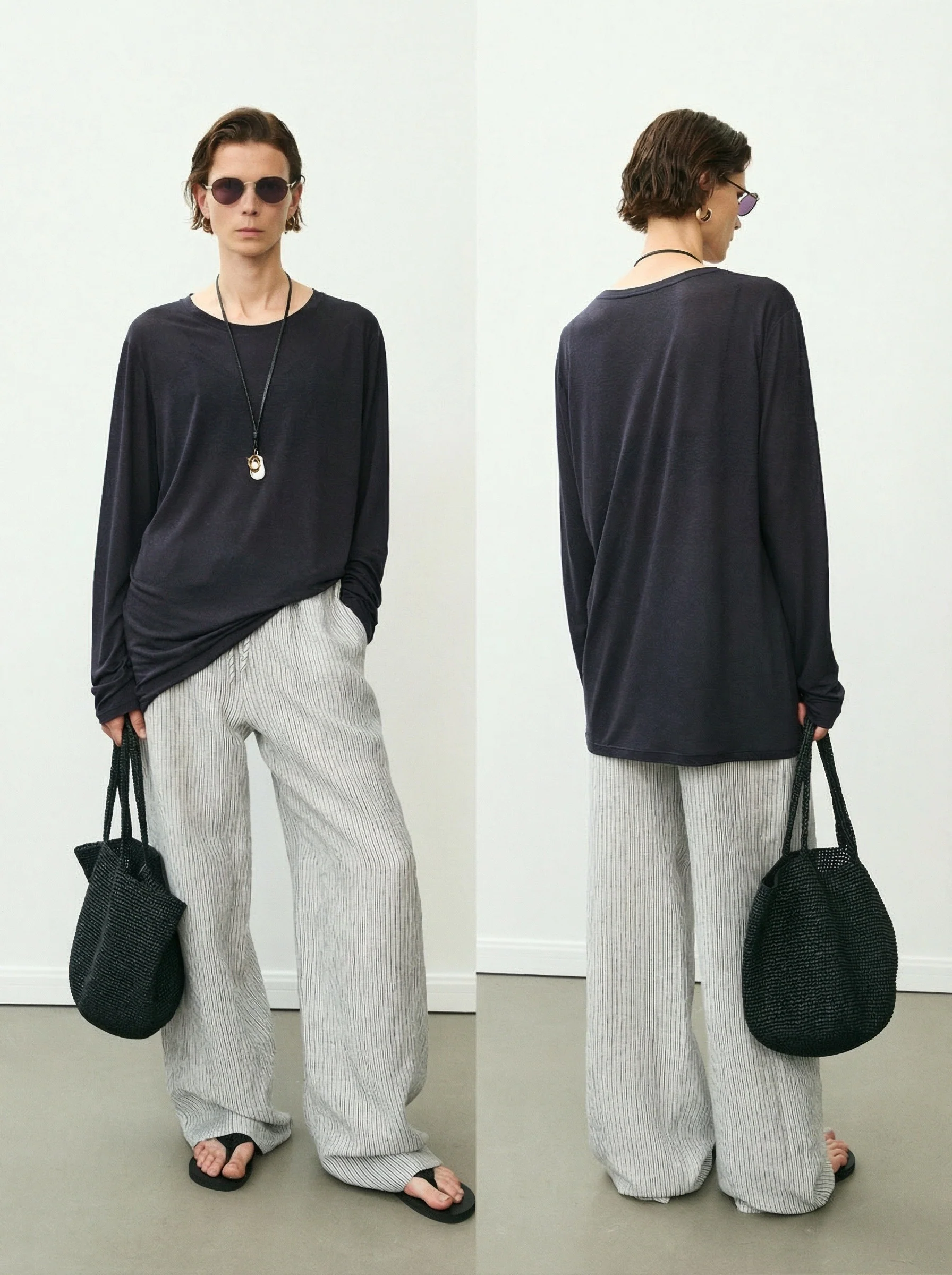 Air Tencel-Linen Long-Sleeve Tee - Image 7