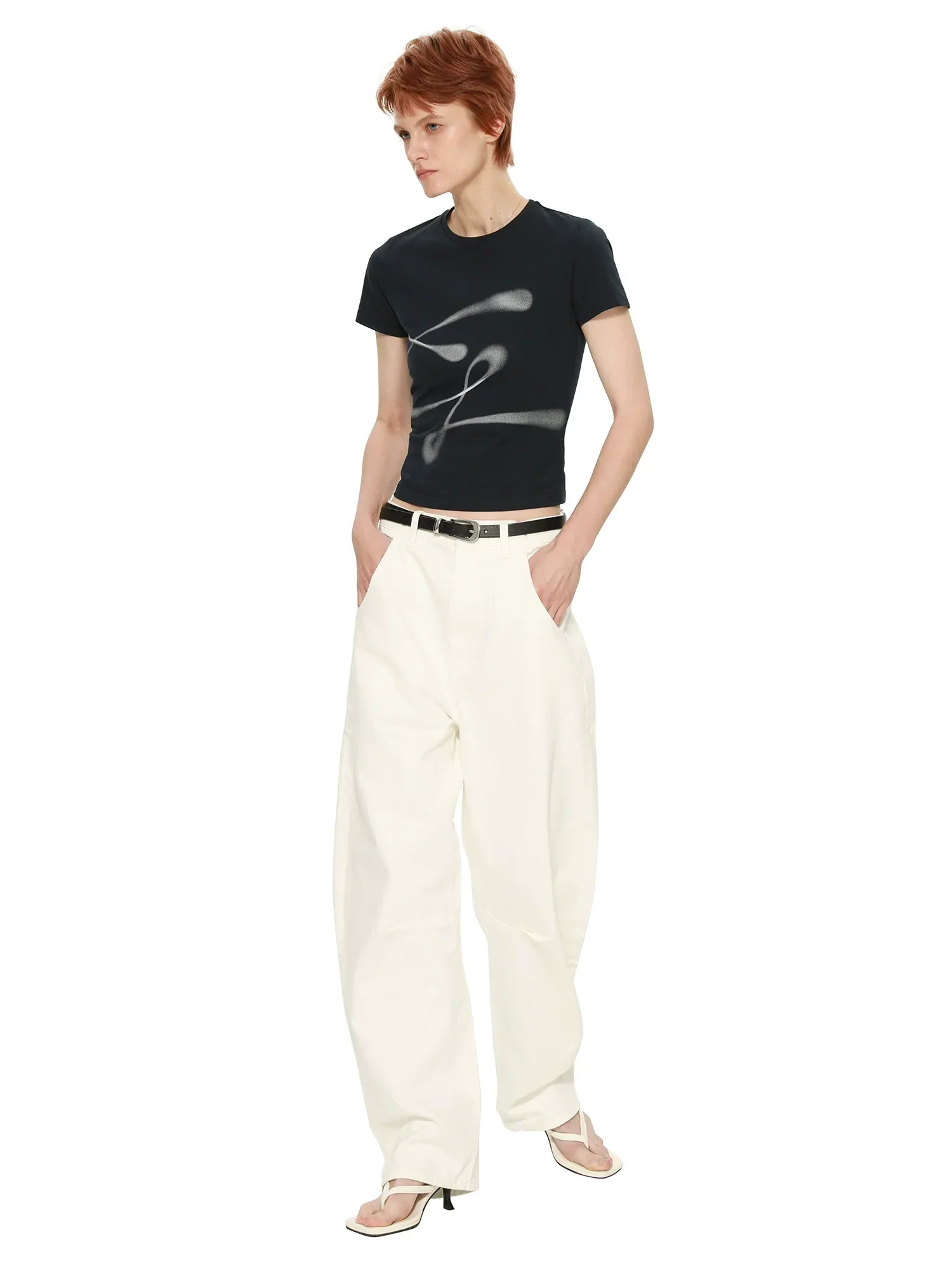 Airbrushed Swirl Slim T-Shirt - Image 3