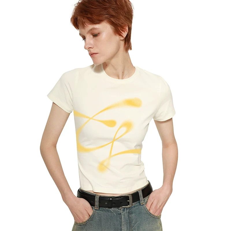 Airbrushed Swirl Slim T-Shirt - Image 7