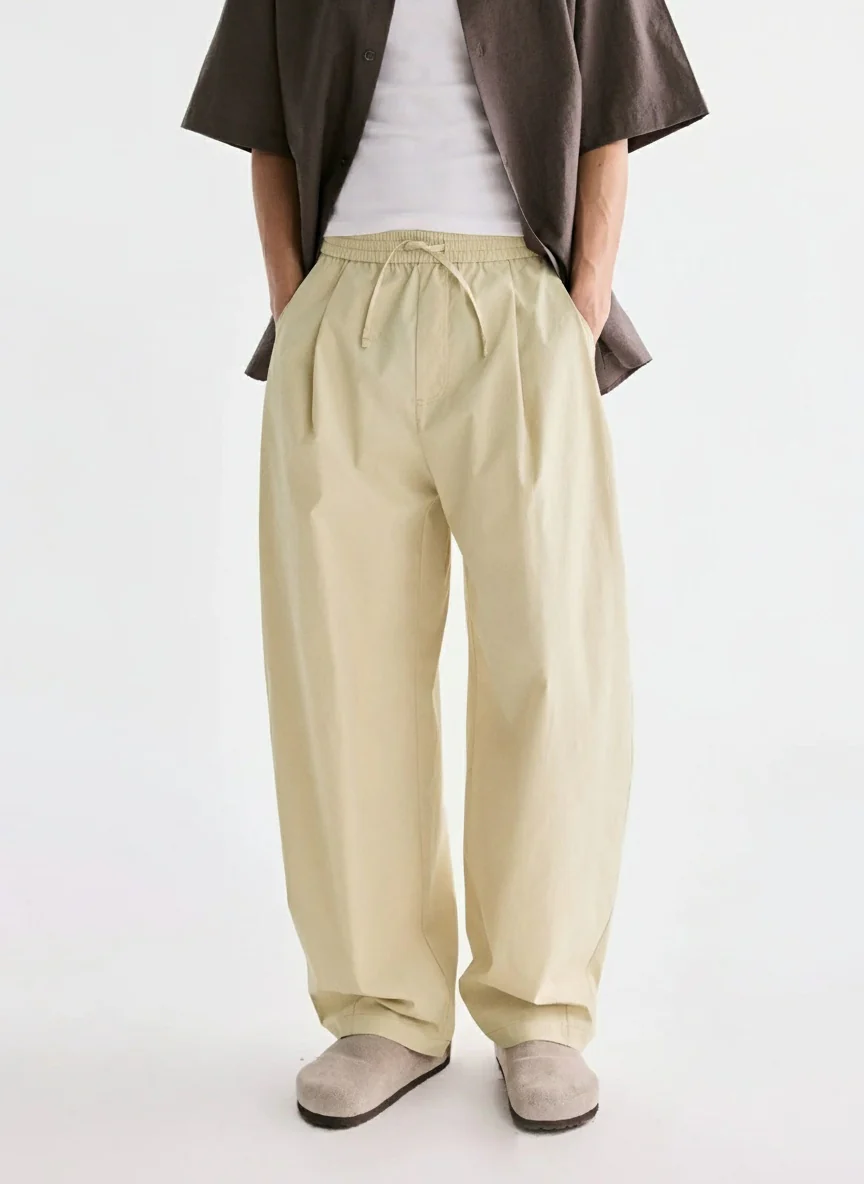 Airy Balloon Cotton Pants - Image 5