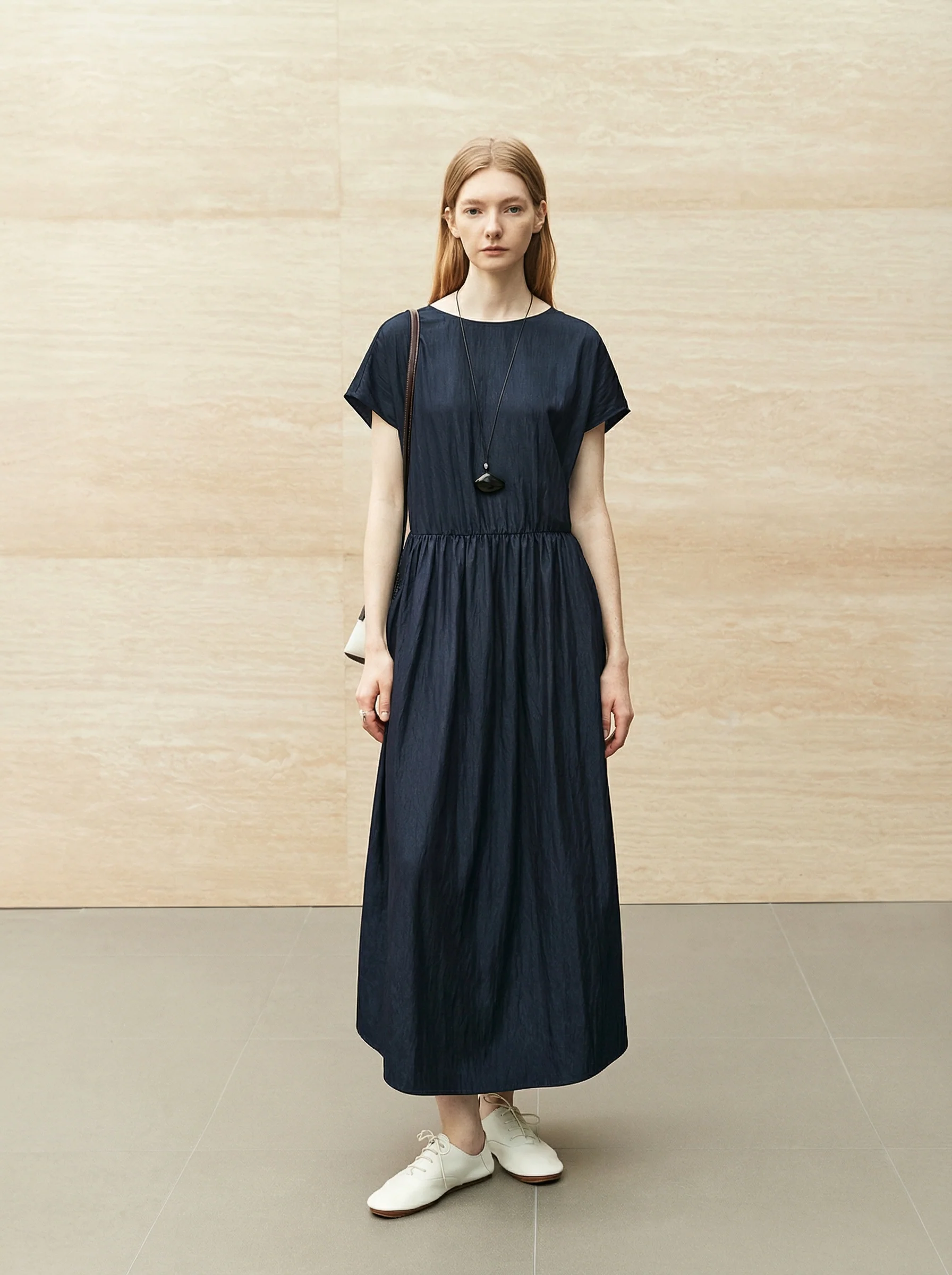 Airy Cinched Raglan Dress