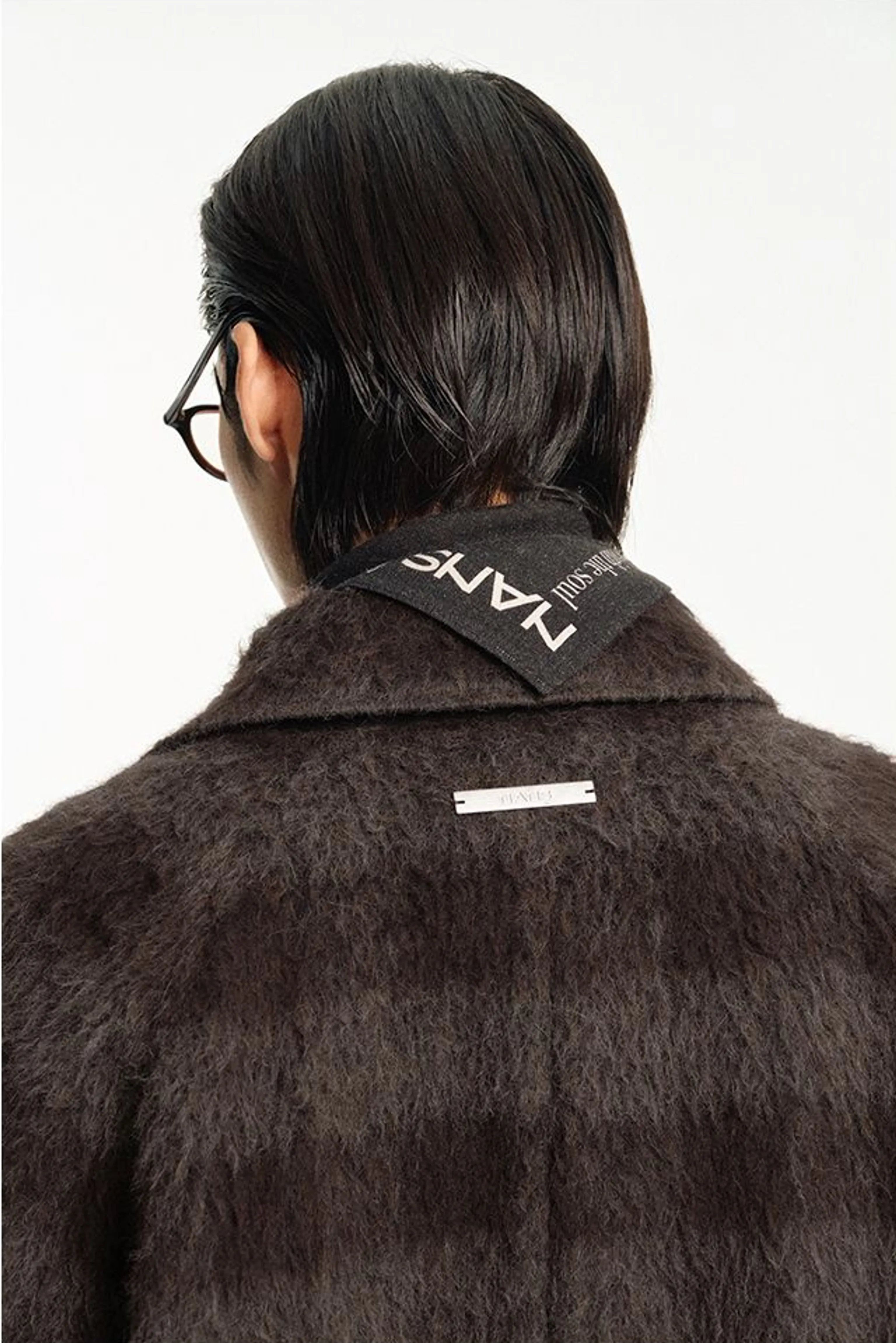 Alpaca Mohair Plaid Coat - Image 5
