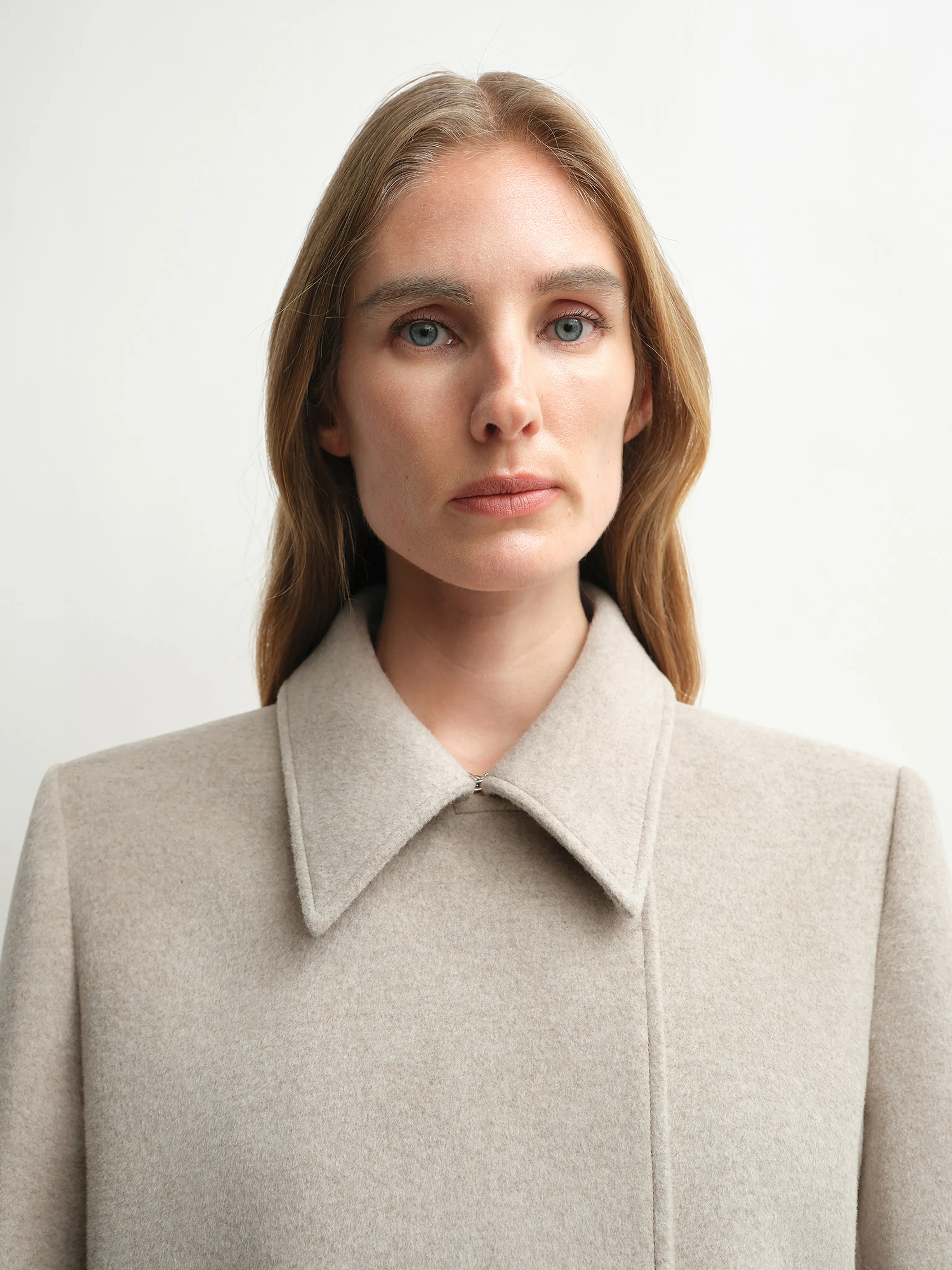 Alpaca Wool Detachable Cape Coat - Image 5
