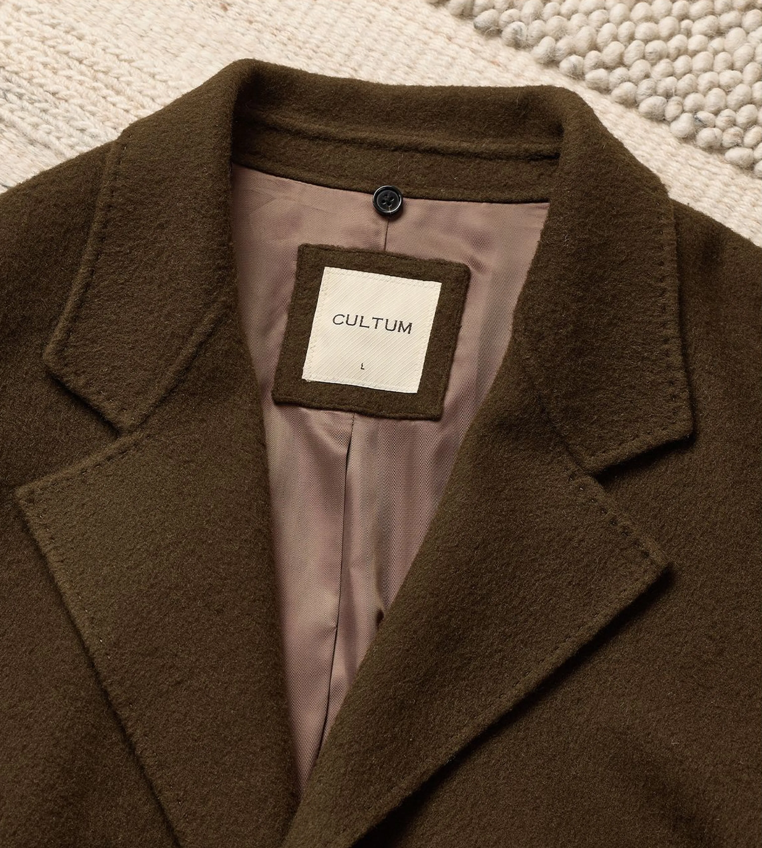 Alpaca Wool Double-Faced Belted Overcoat - Image 5